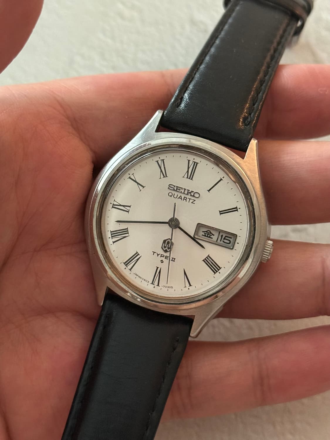 세이코 Seiko TYPE II 쿼츠 로만 인덱스 데이데이트 상품이미지1