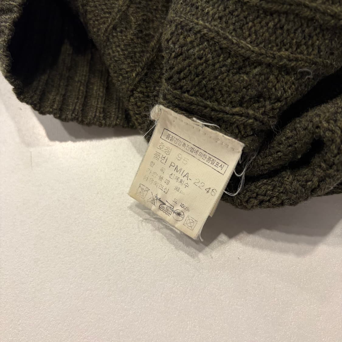 [95] 폴로 랄프로렌 울 케이블 니트 올리브 D386 상품이미지6
