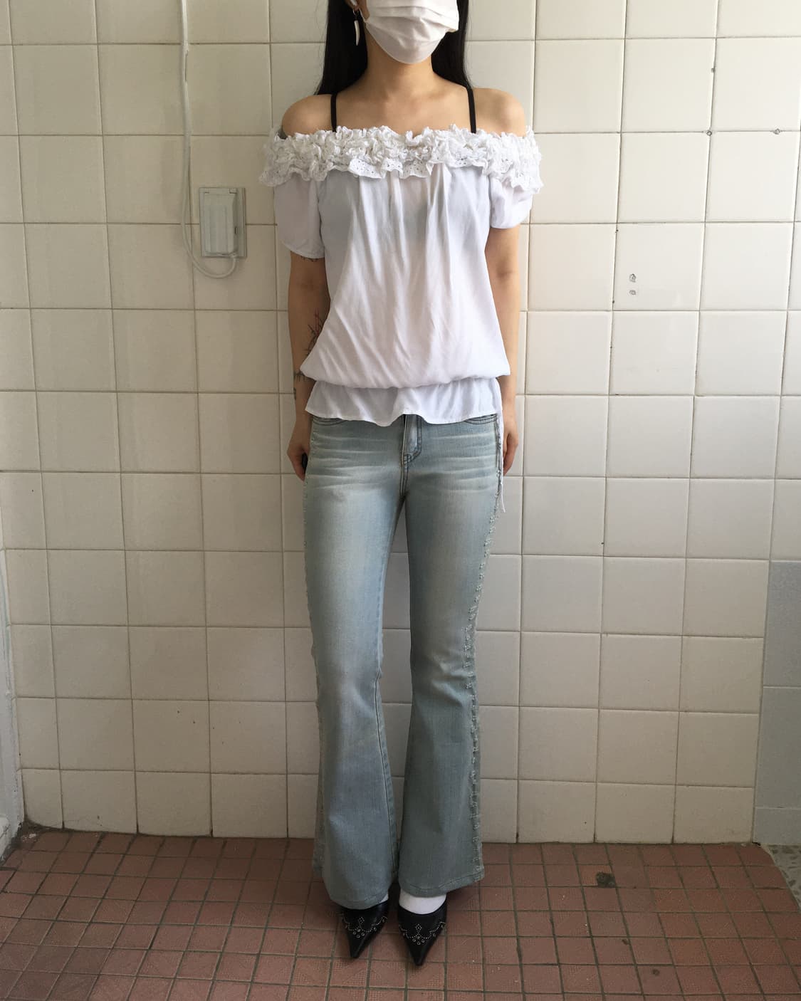 Neck line point tshirt 상품이미지6