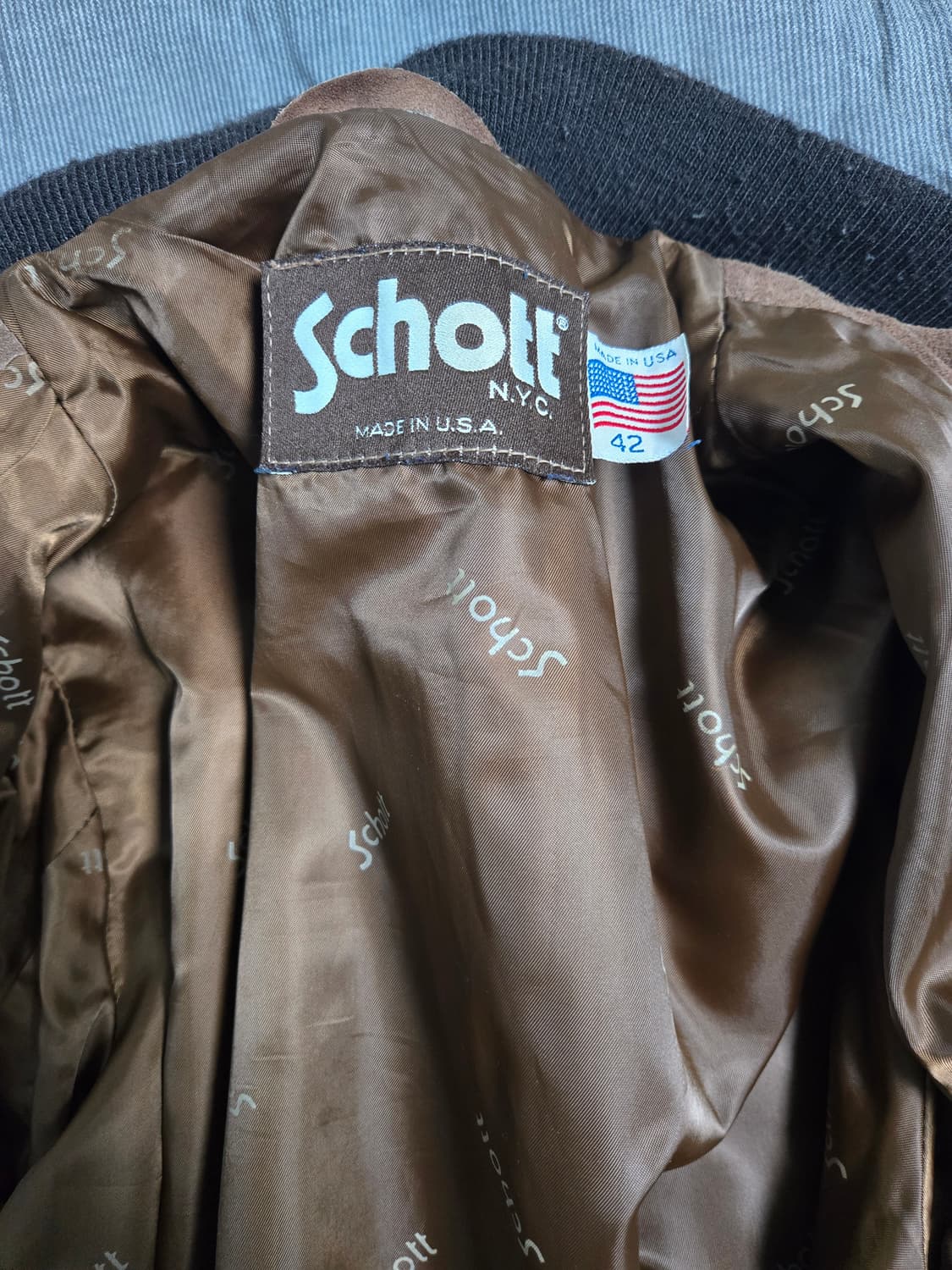쇼트(schott)스웨이드 자켓 42사이즈 상품이미지3