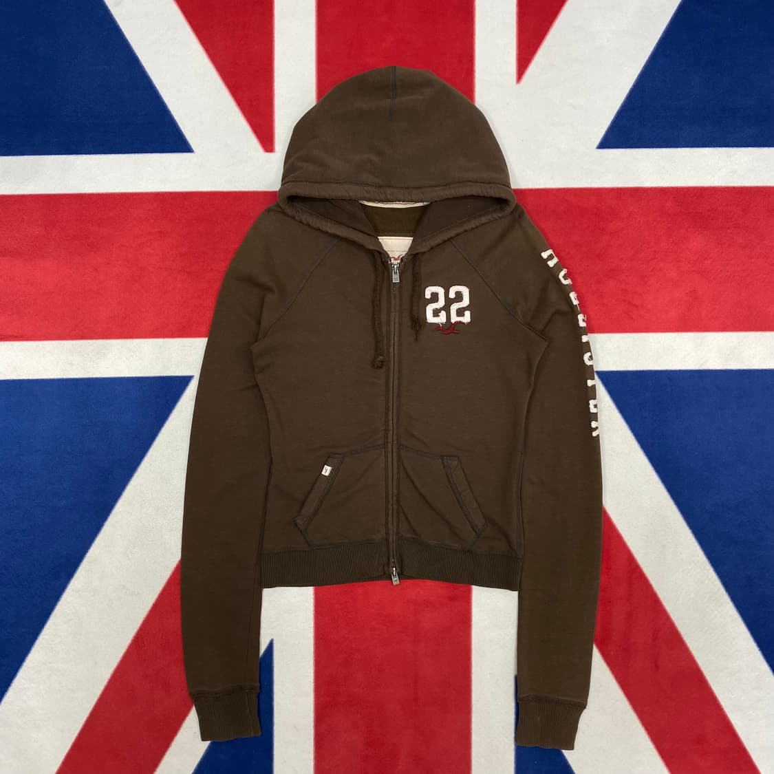 홀리스터 브라운 후드집업 여성M  상품이미지1