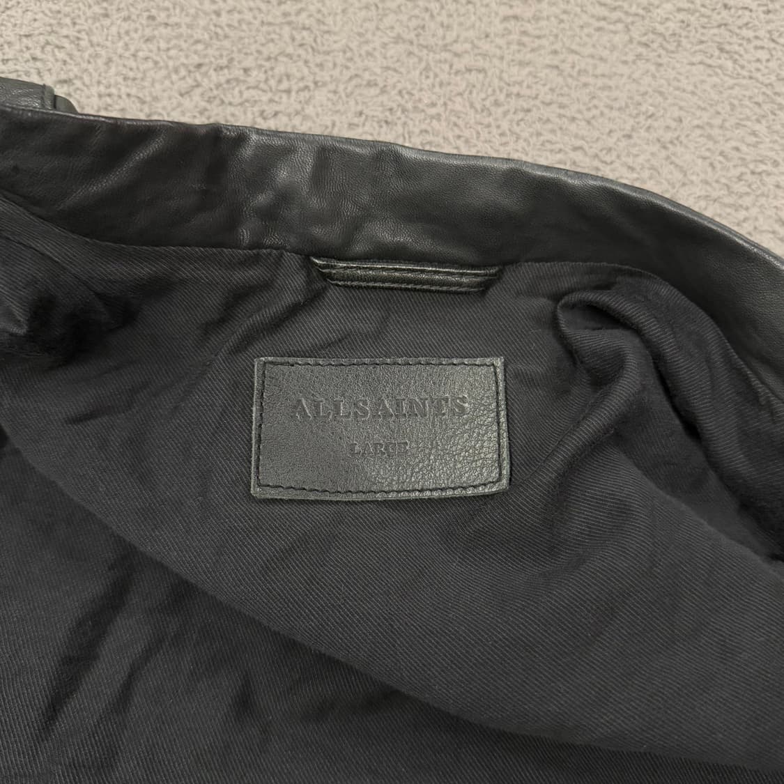 [ 정품/L ] 올세인츠 블랙 양가죽 라이더 자켓 상품이미지5