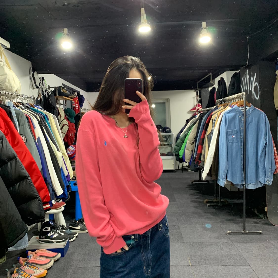 폴로 브이넥 니트 상품이미지4