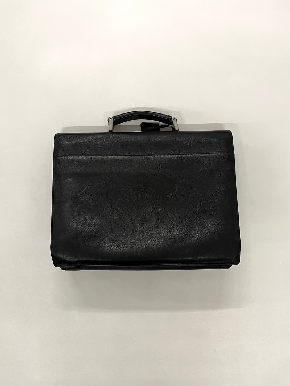 프라다 1998 아카이브 사피아노 레더 브리프 케이스 상품이미지9