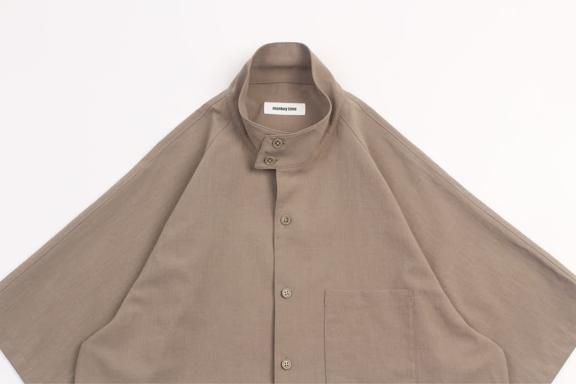 MONKEY TIME Dog Ear Collar Raglan Shirt 상품이미지3