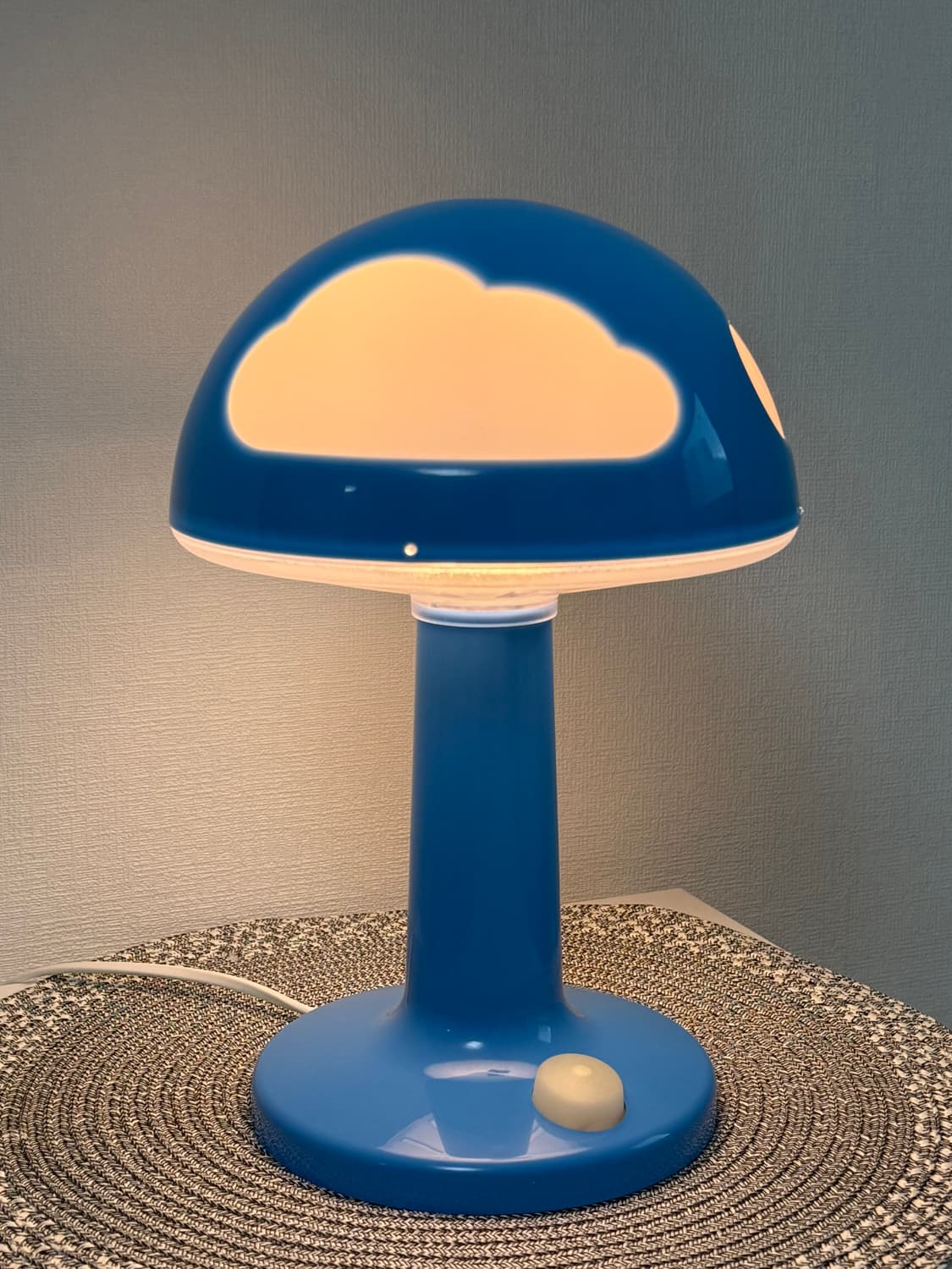 빈티지 이케아 스코이그(SKOJIG) 구름 버섯 조명 (Blue) 상품이미지4