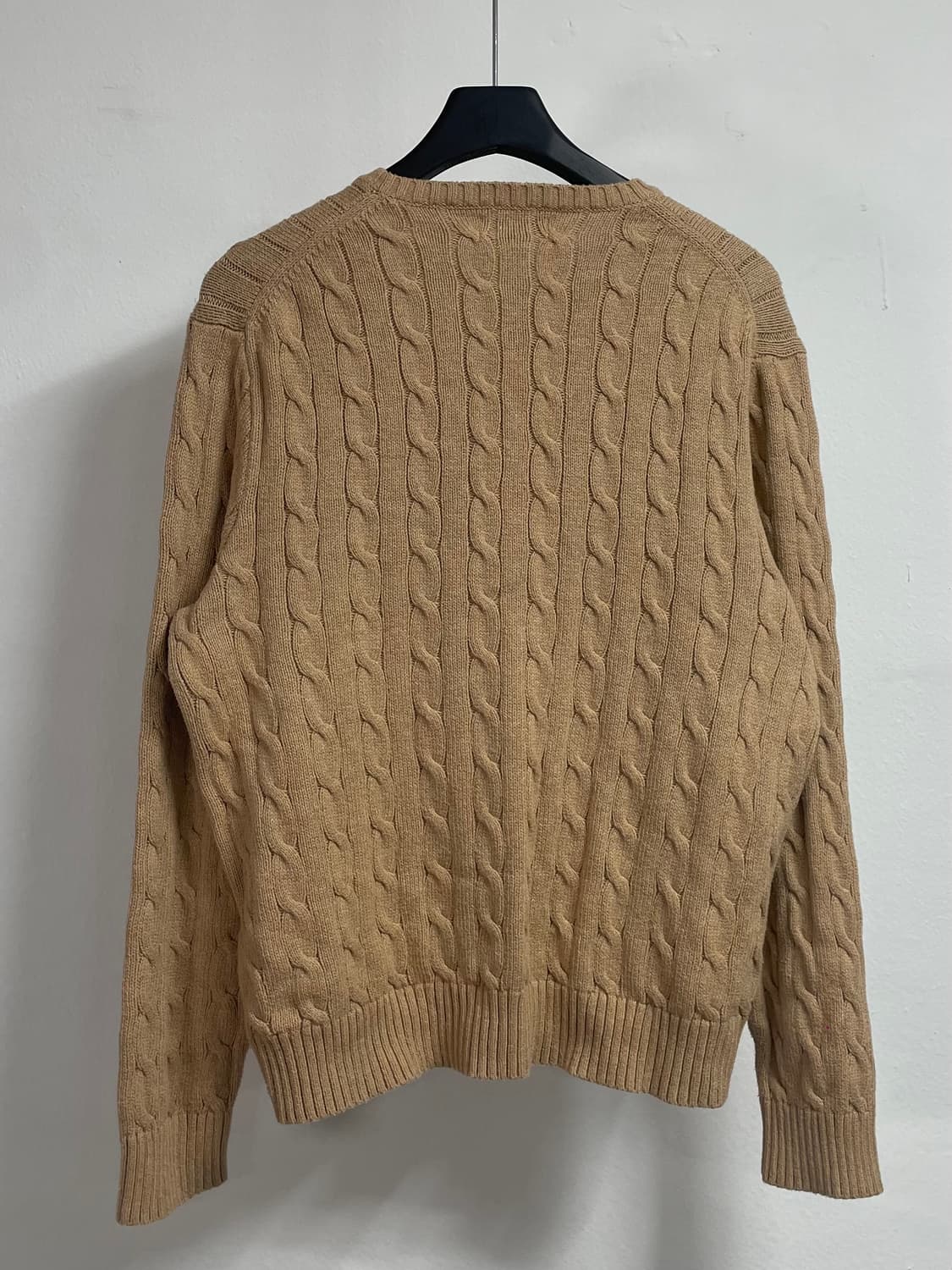 폴로 랄프로렌 베이지 케이블 코튼 니트 (on.18) 상품이미지3