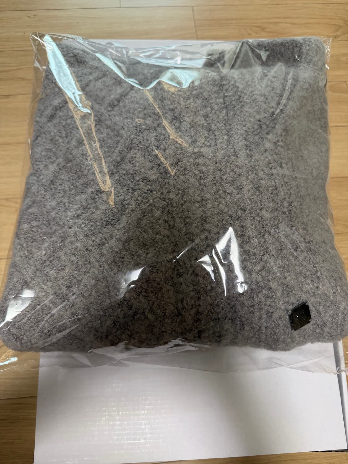 트리밍버드 슬리브 슬릿 보트넥 니트 (그레이) 상품이미지7