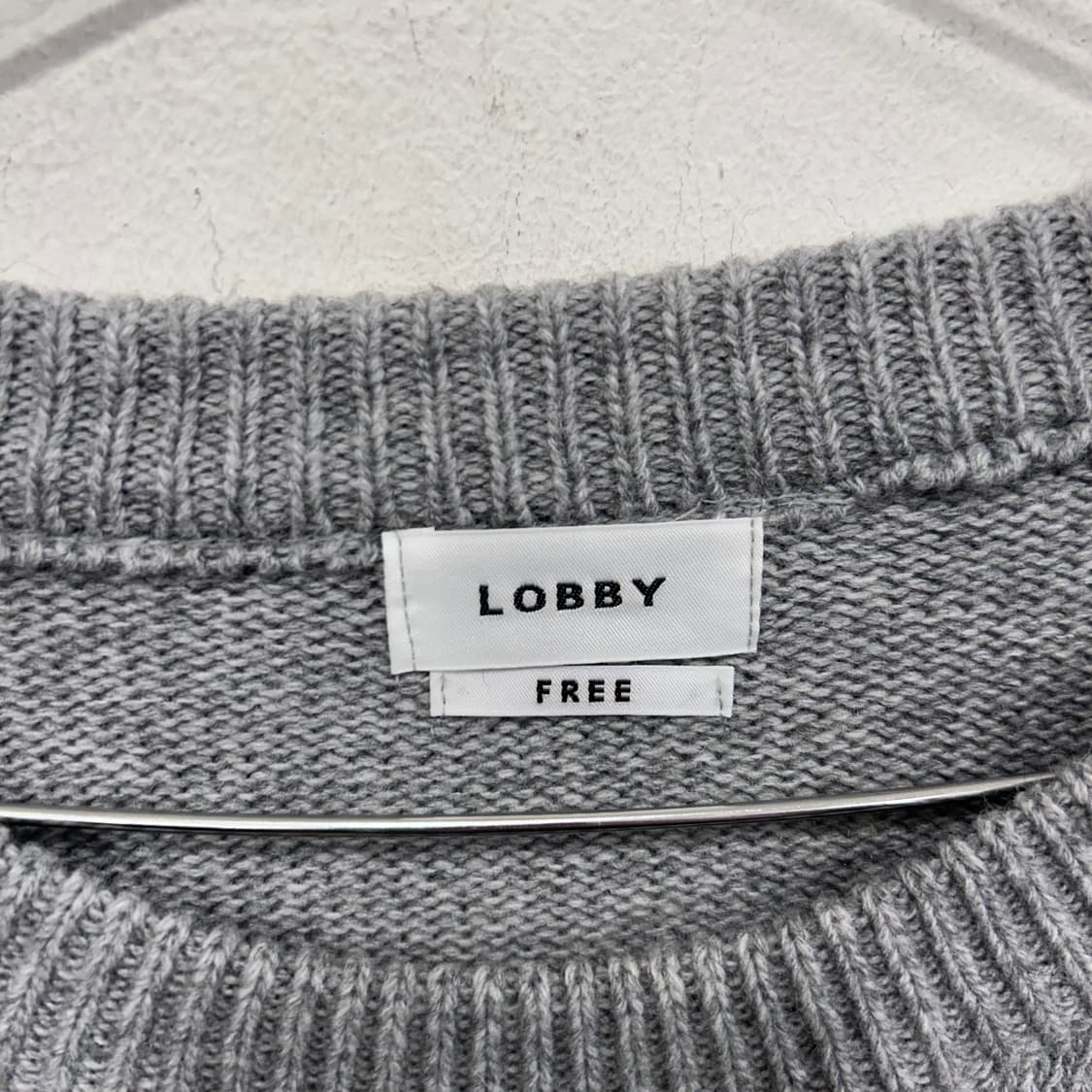 LOBBY 아메리카 플래그 오버핏 니트 상품이미지3