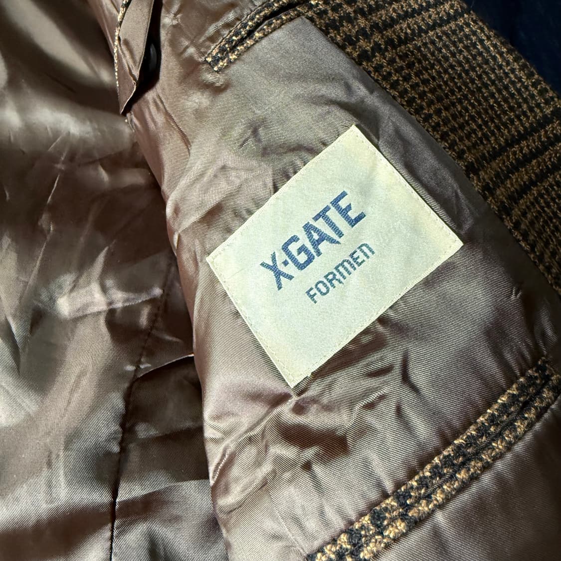 90‘s X-Gate 글렌체크 트위드 자켓 100 상품이미지4