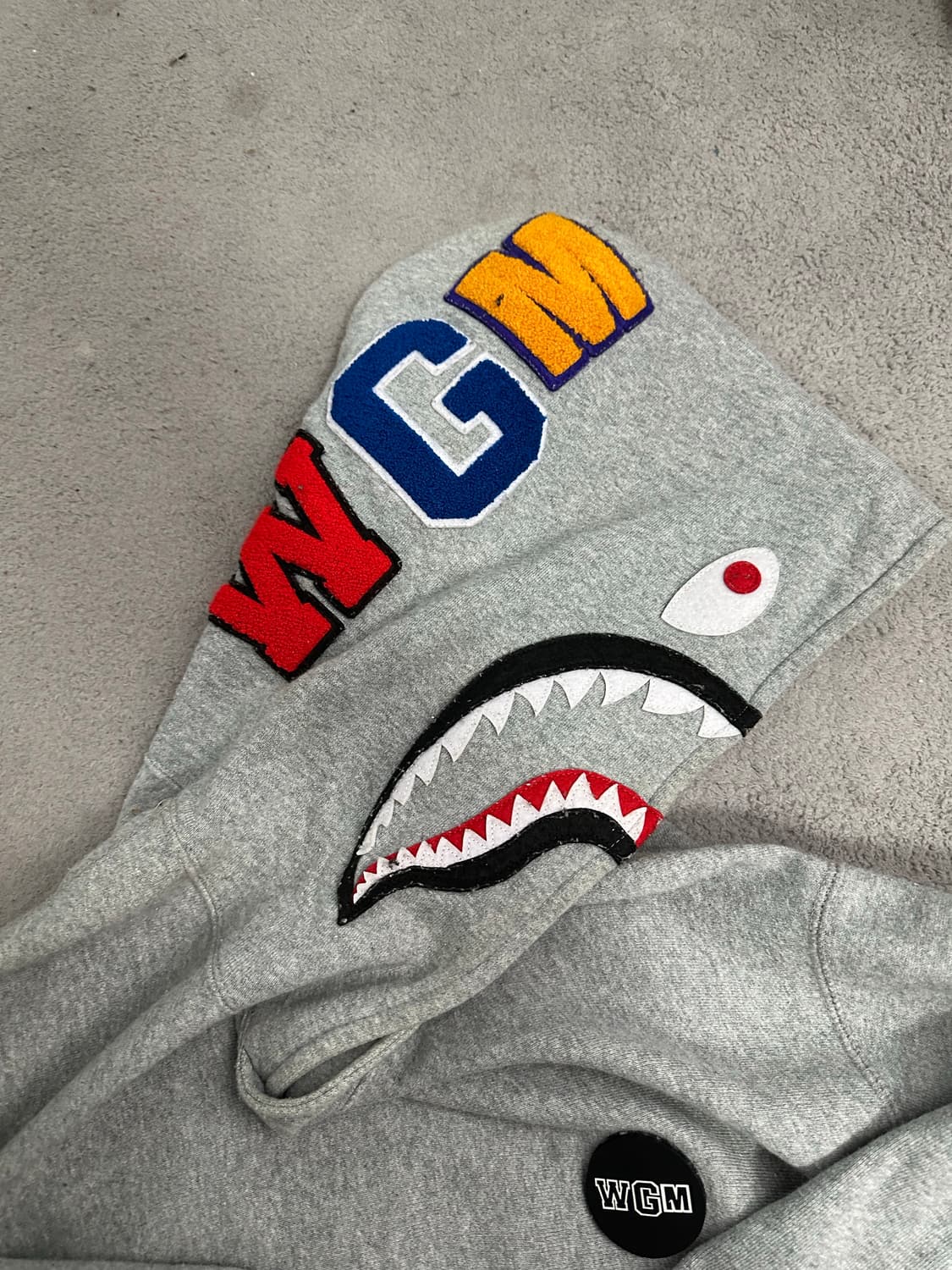 베이프 샤크 후드티 2XL  정품 상품이미지6