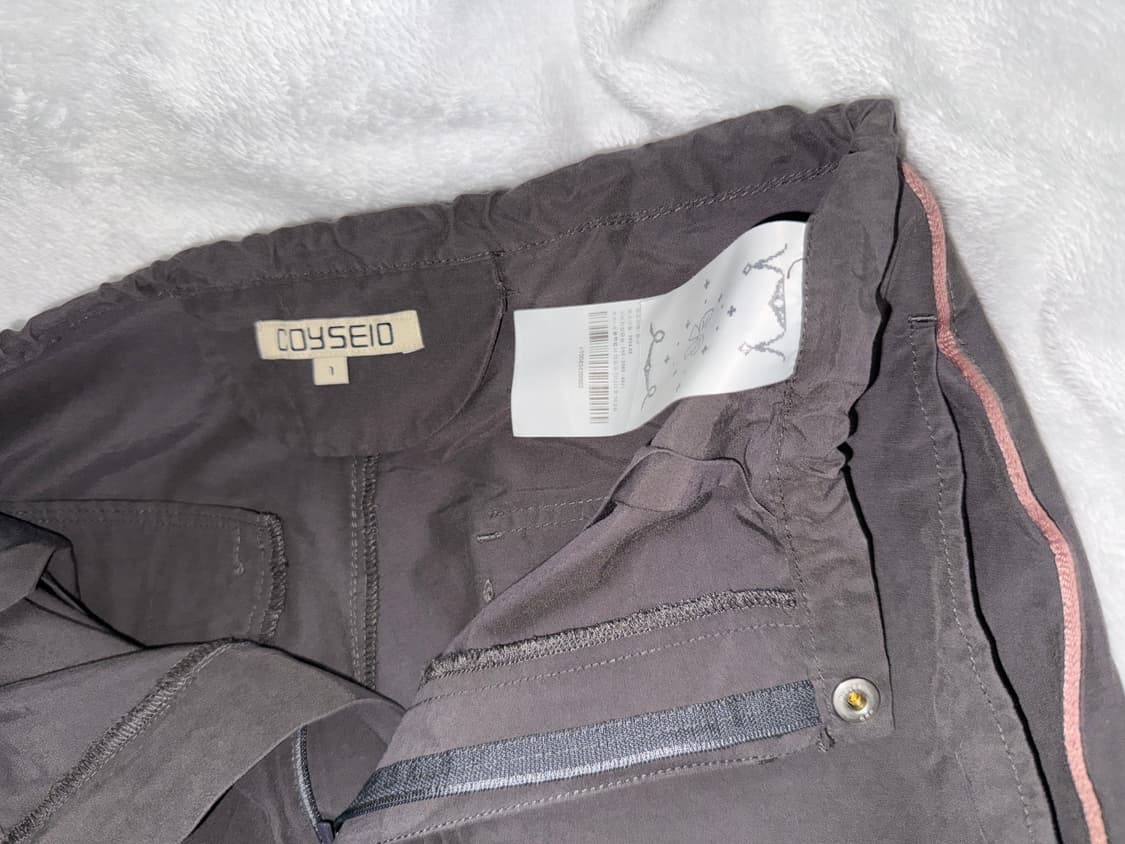 코이세이오 스트랩 라인팬츠 그레이 1사이즈 상품이미지4