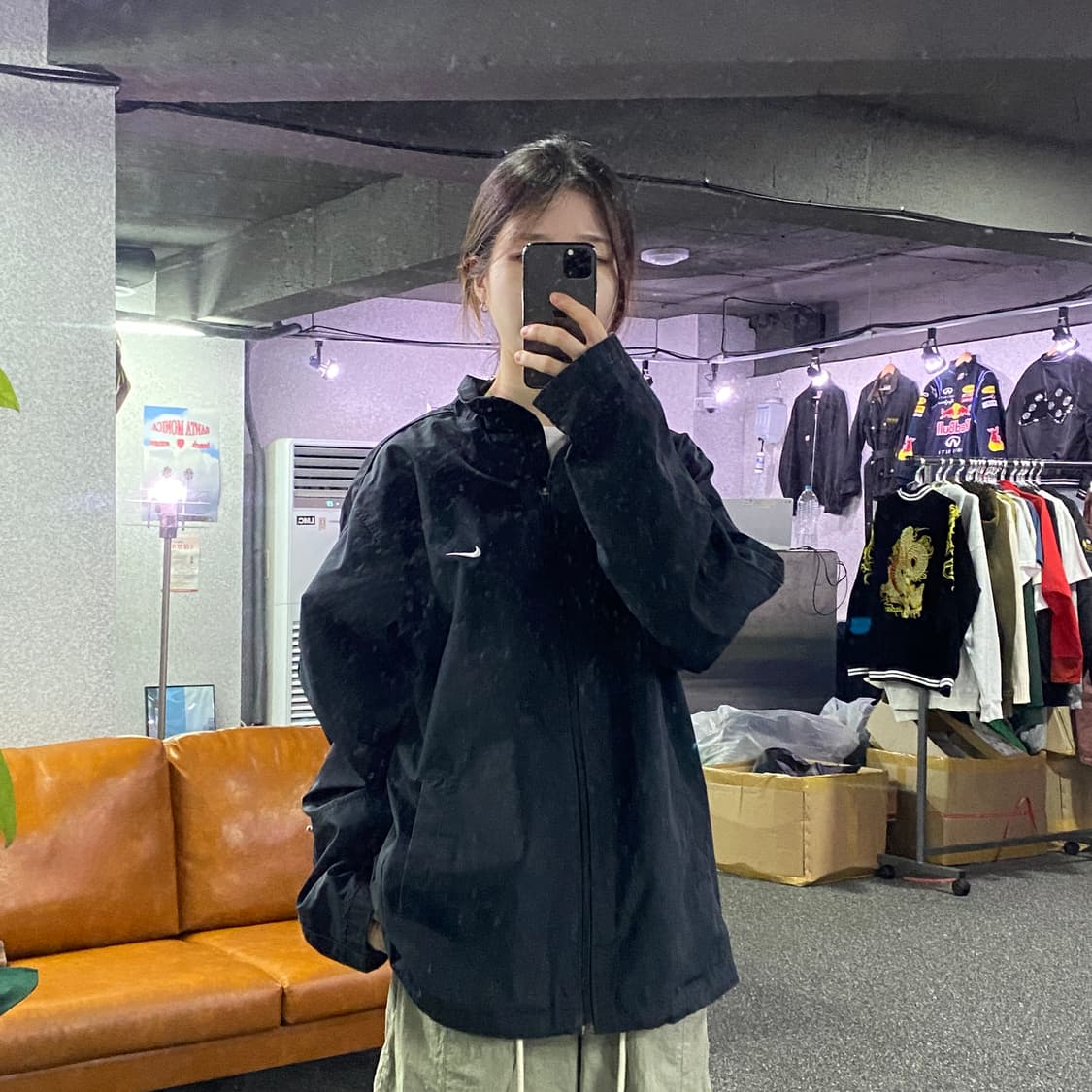 나이키 스우시 블랙 바람막이 B2318 상품이미지1