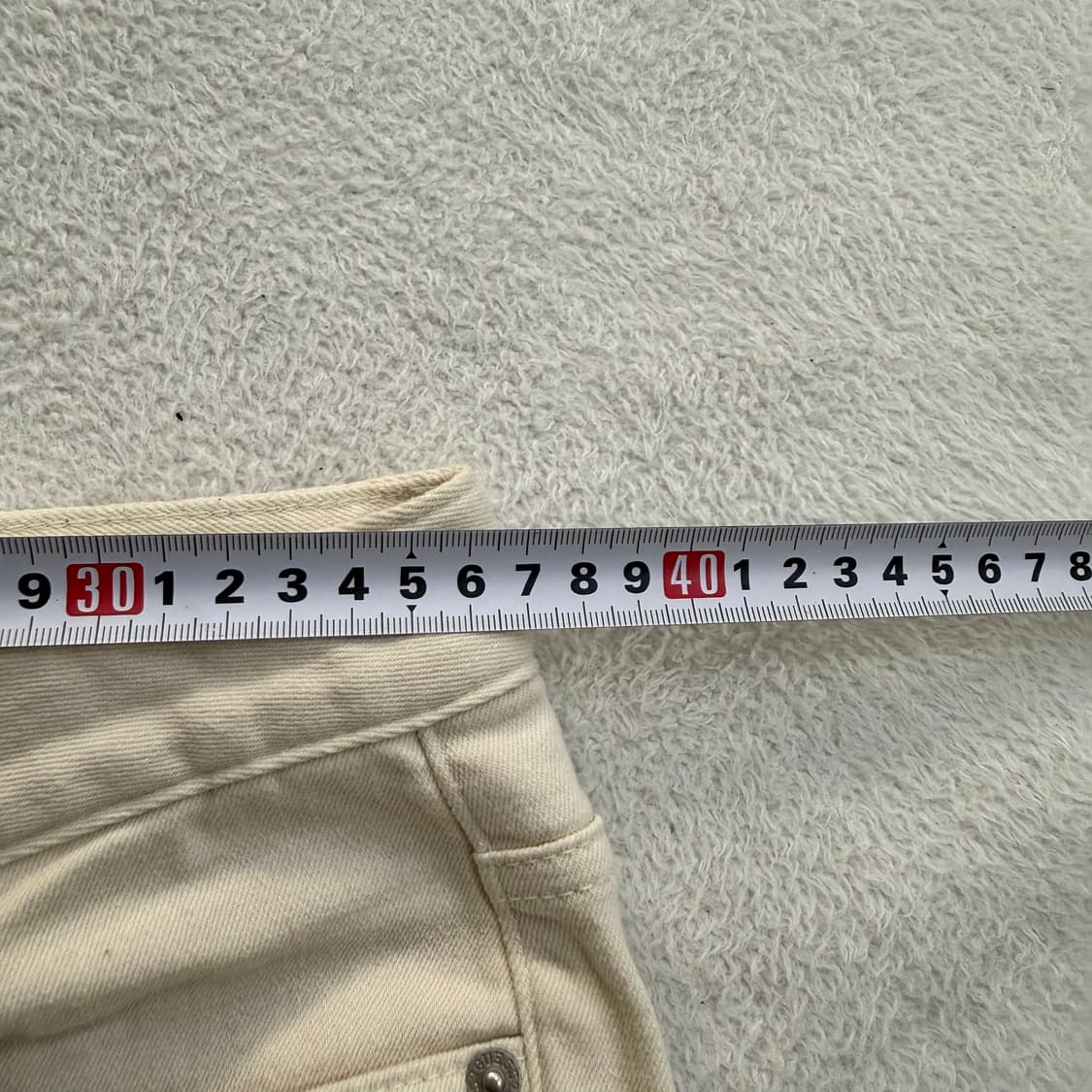 70 게스 여성 아이보리 데님팬츠 0506T 상품이미지6