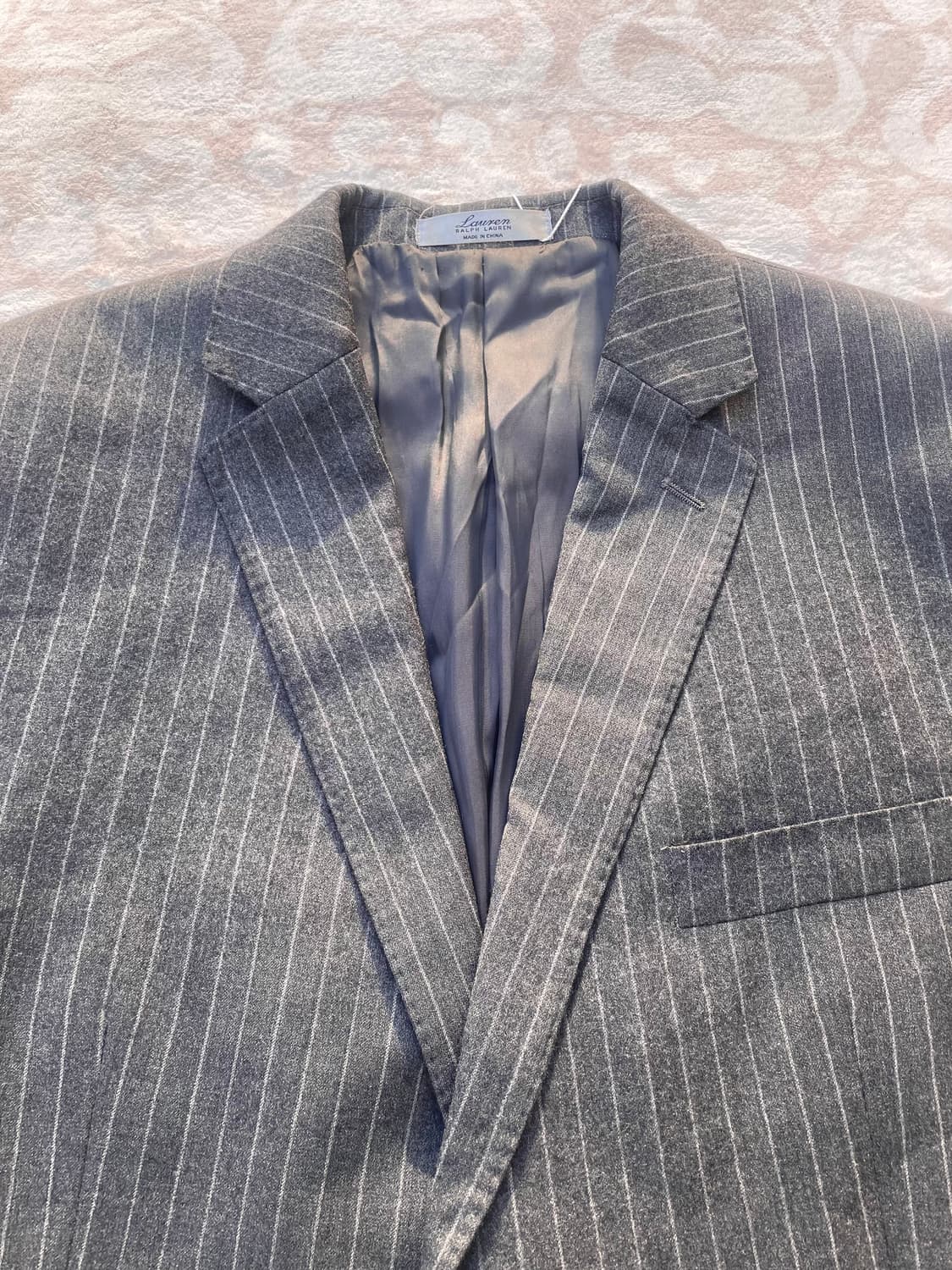 로렌랄프로렌 울 캐시미어 스트라이프 블레이져 상품이미지1