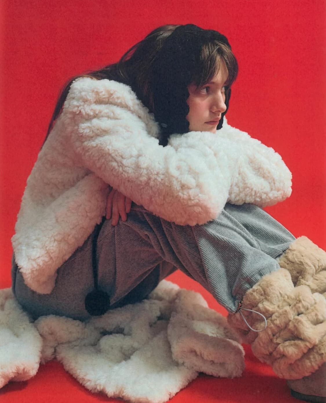 타낫 T/T Nua fur jacket ivory 누아 퍼자켓 상품이미지2