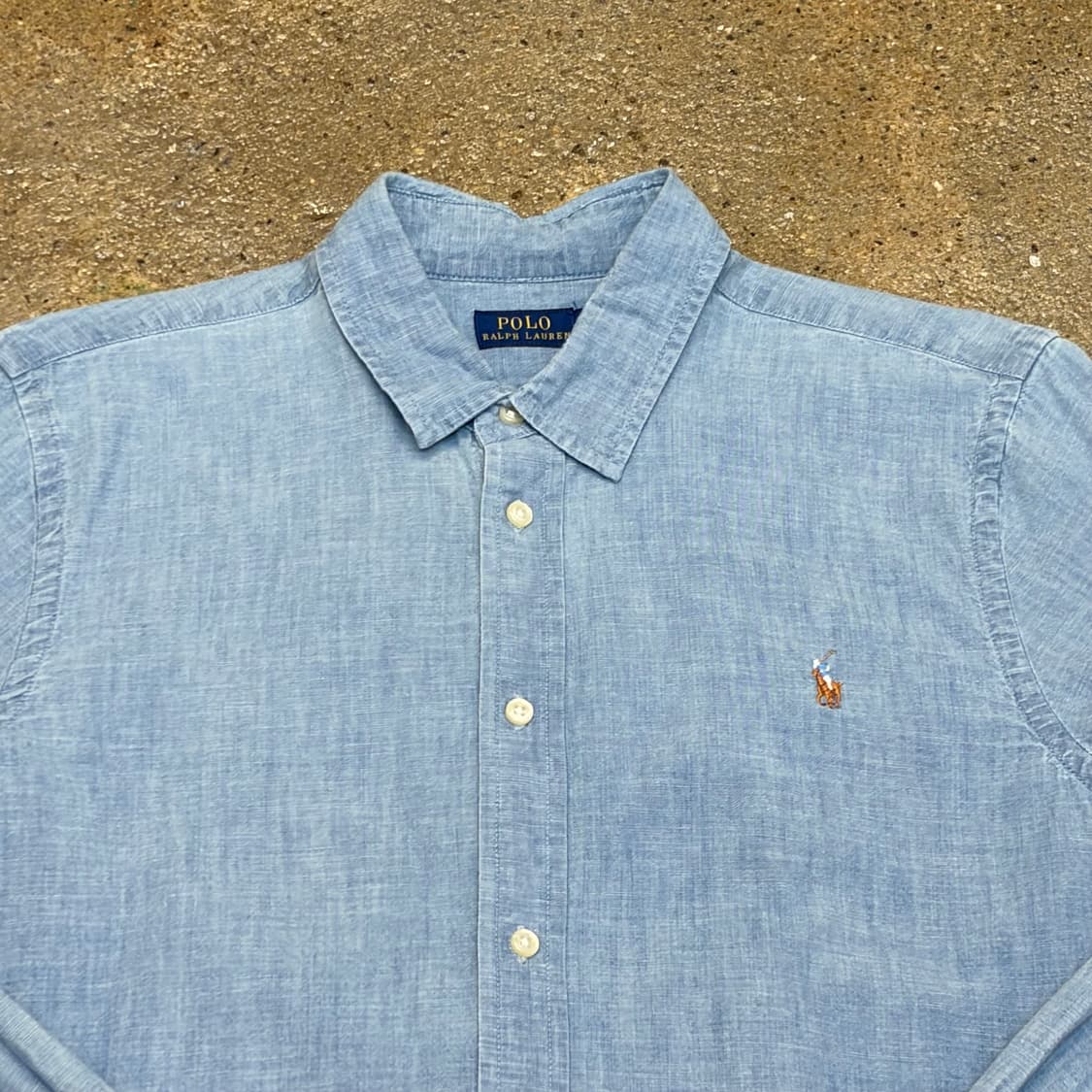 미국 빈티지 폴로랄프로렌 헤지 청남방 데님셔츠 청셔츠 상품이미지3