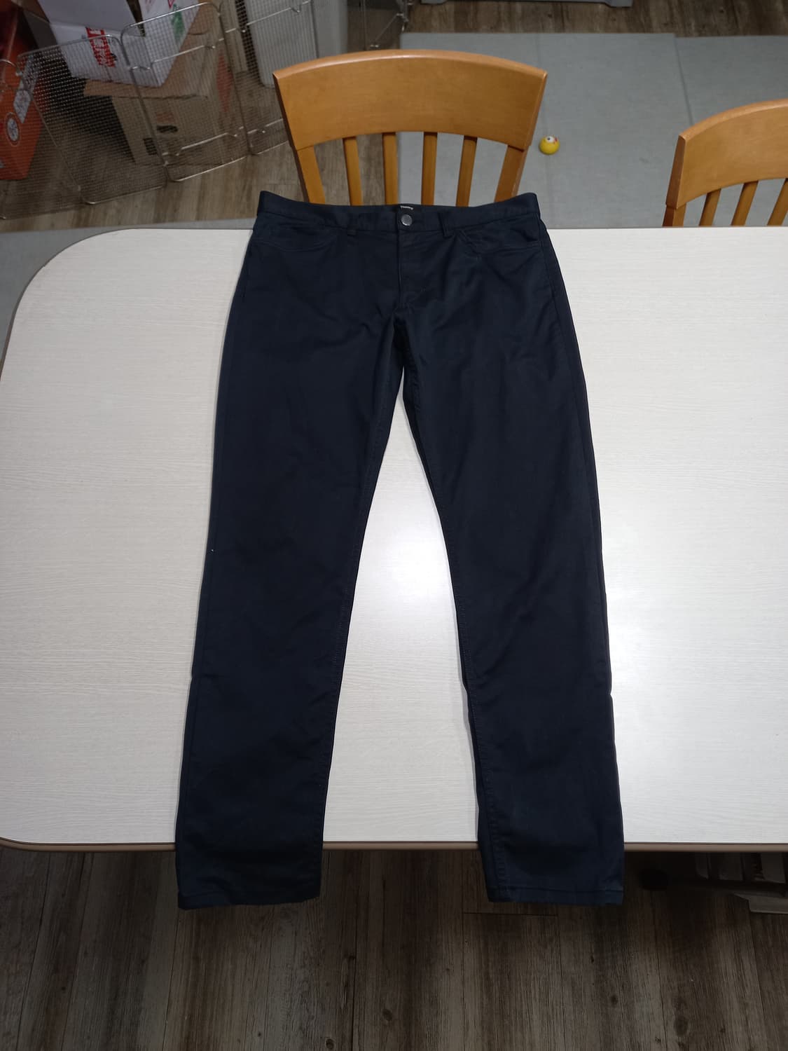 34 Theory 봄여름용 스판 슬림일자 치노 블랙 34-554 상품이미지1