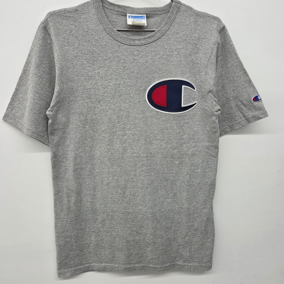 챔피온 로고 반팔 티셔츠 그레이 여s 상품이미지2