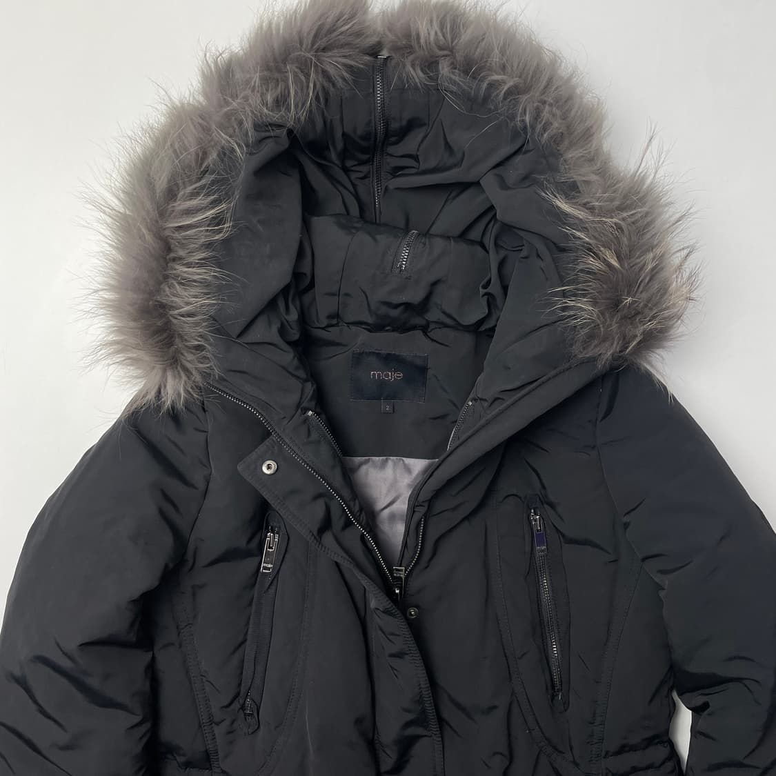 [중고] 마쥬 덕다운 라쿤털 패딩 2 상품이미지3