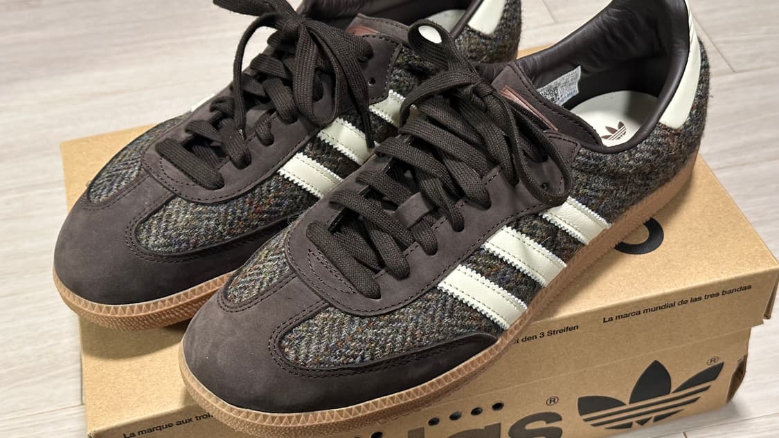 아디다스 삼바 OG 해리스 트위드 다크 브라운 280 상품이미지1
