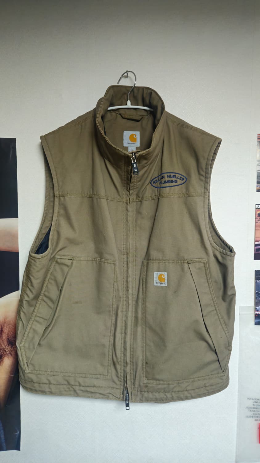 칼하트 다크 브라운 워크 베스트 L 상품이미지6