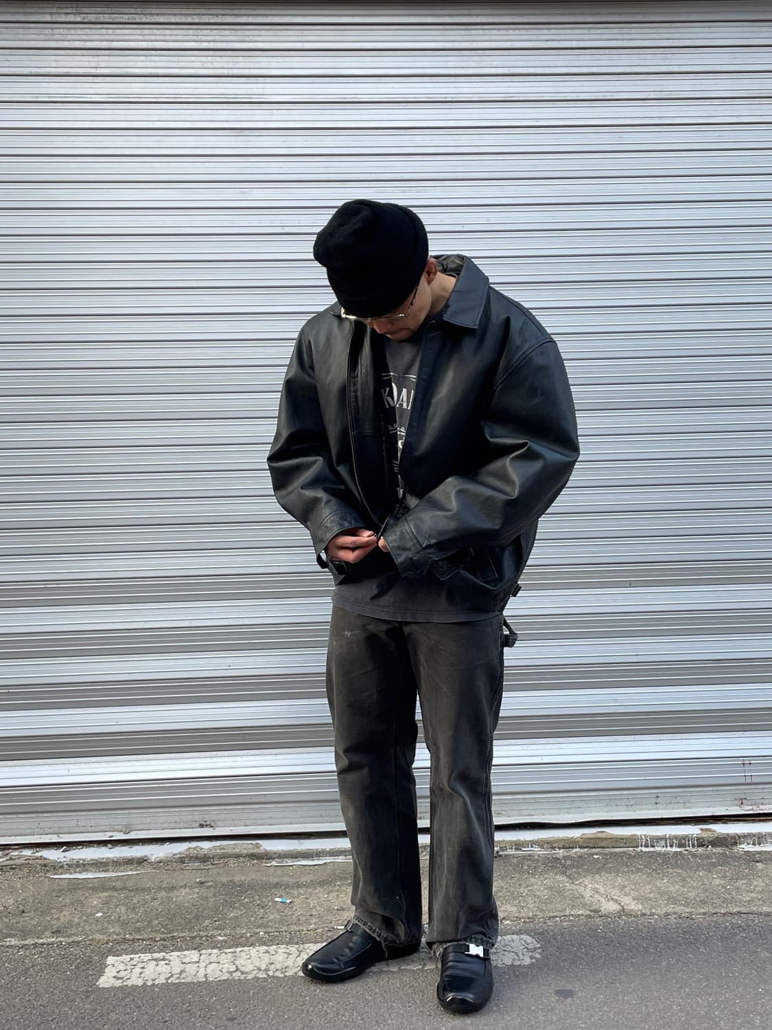 90s Old GAP Leather Jacket 상품이미지6