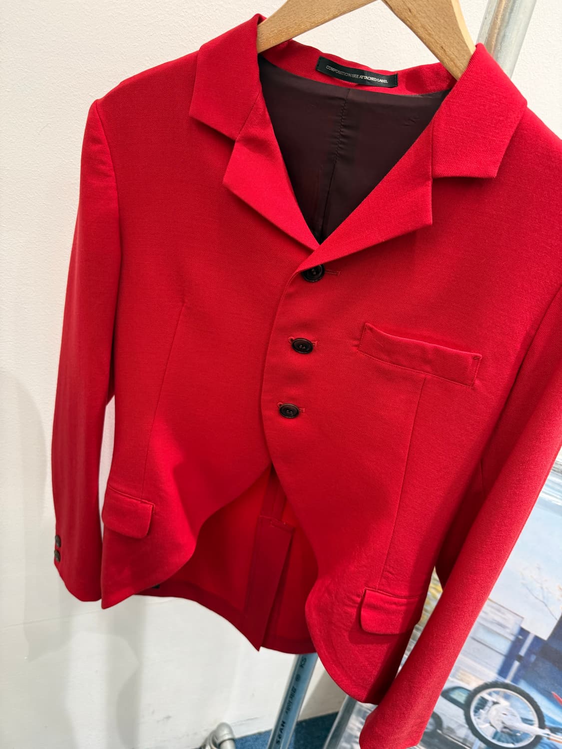 요지야마모토 사선컷팅 자켓 상품이미지2