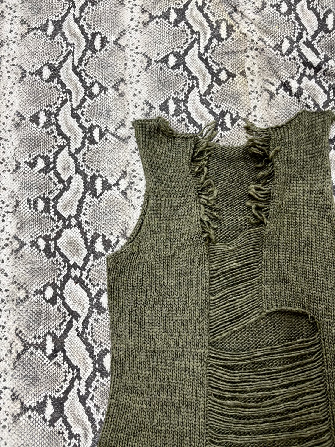 “Vintage” 00’s Grunge Mood Knit Sleevele 상품이미지6