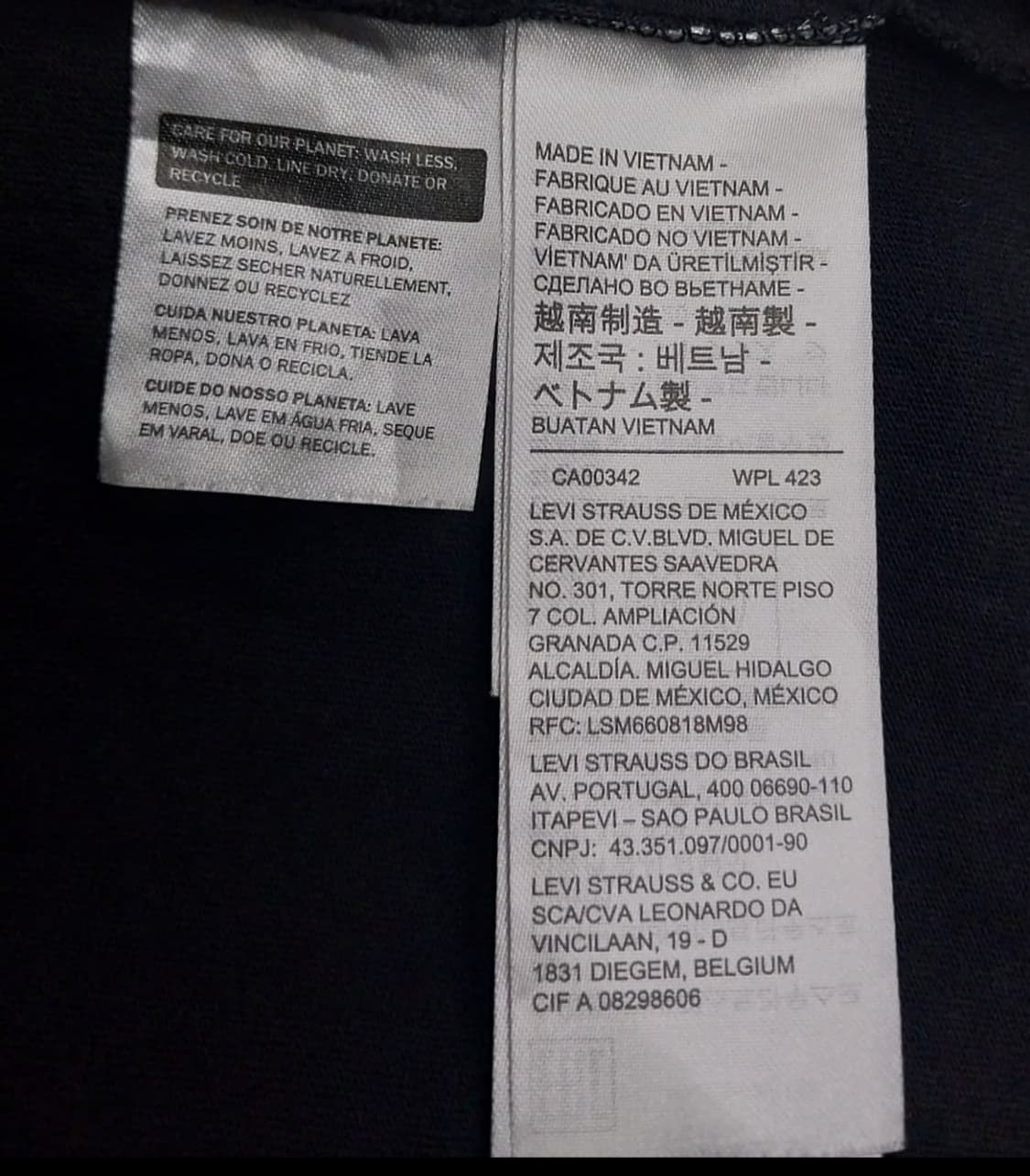 리바이스 Pinecone 로고 긴팔티 M (크게나옴) (100-105) 상품이미지4