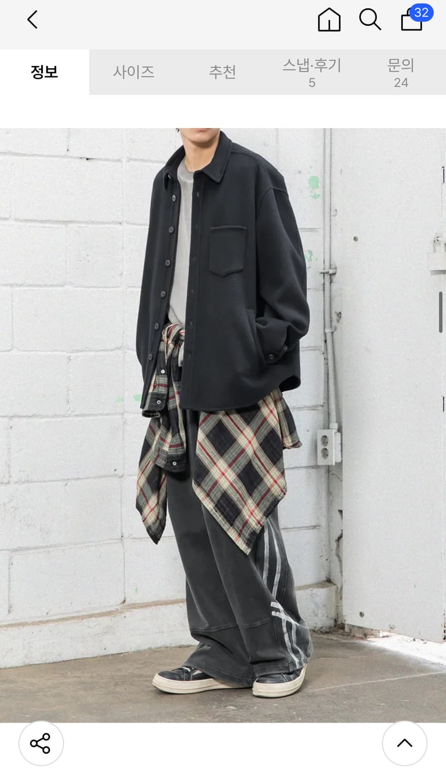 비긴202 핸드메이드 하프코트 블랙 상품이미지6