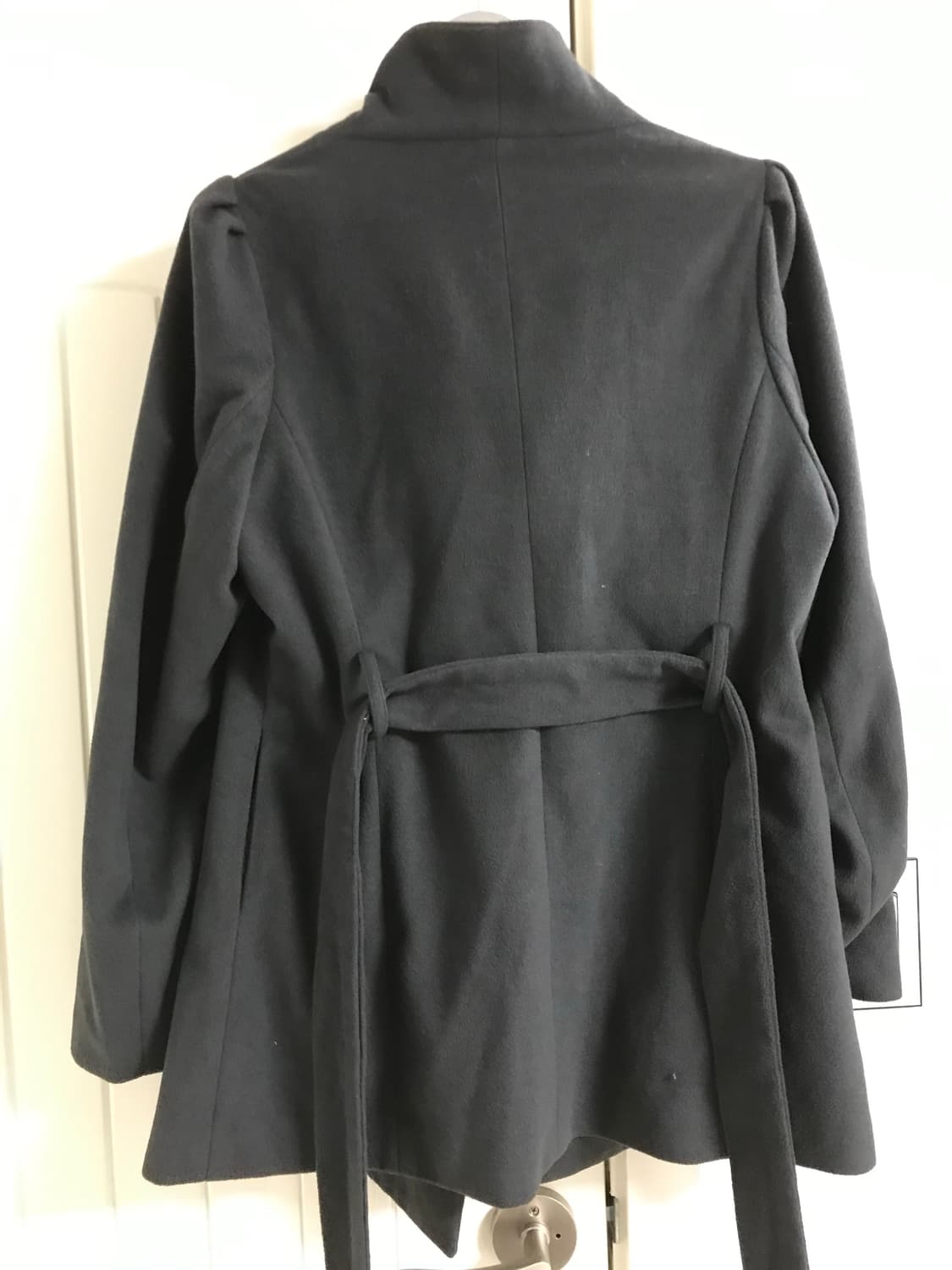 빈티지 더블 버튼 하이넥 코트 상품이미지4