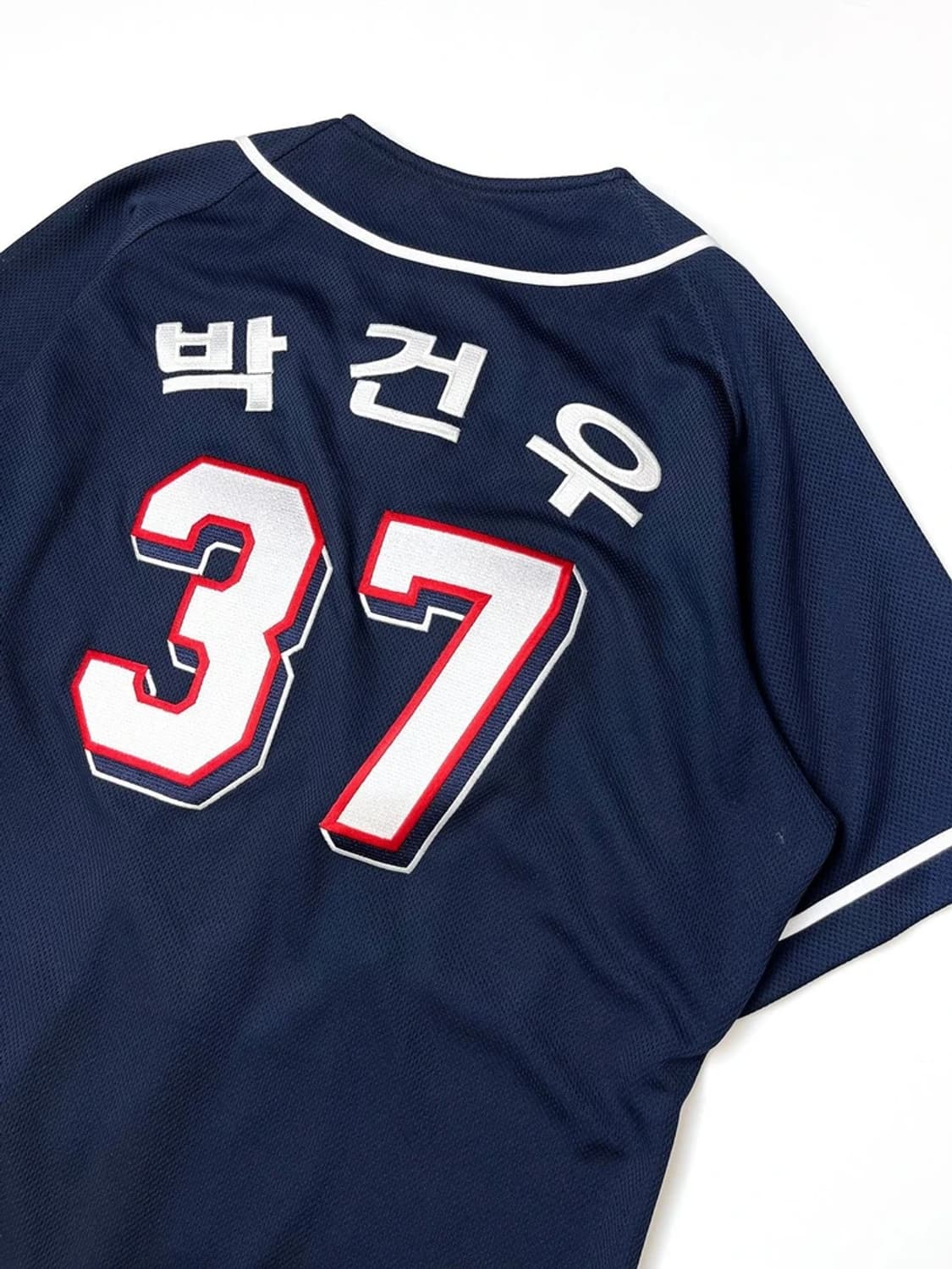 휠라 두산베어스 박건우 반팔 유니폼 PN4376 상품이미지5