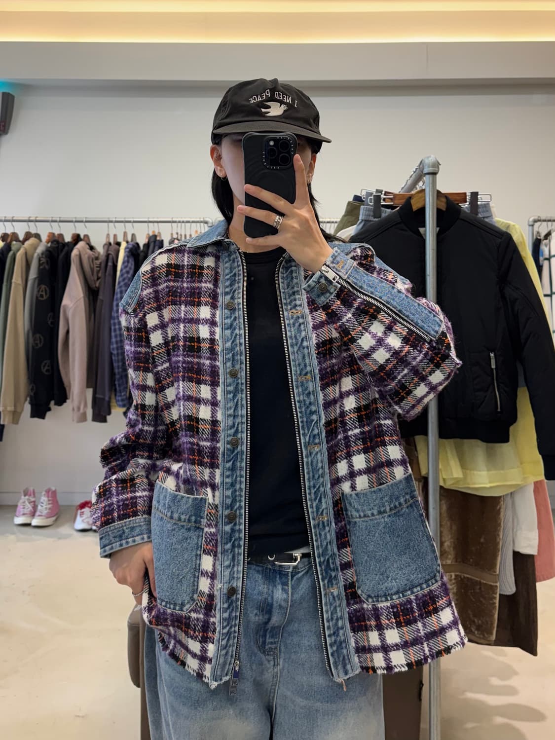 디젤 G-KERYA 체크 데님 자켓 상품이미지6