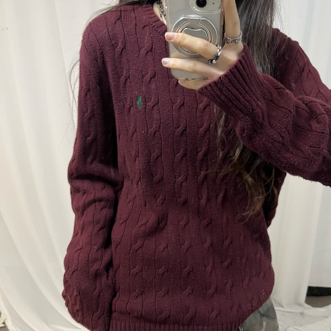 Polo Red Brown Cable Knit 상품이미지3