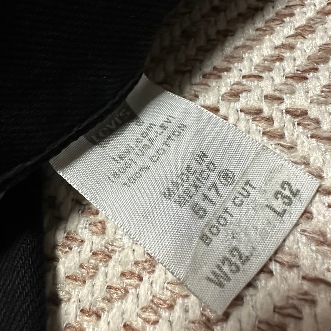 LEVI'S 517 boot cut black jeans denim 상품이미지5