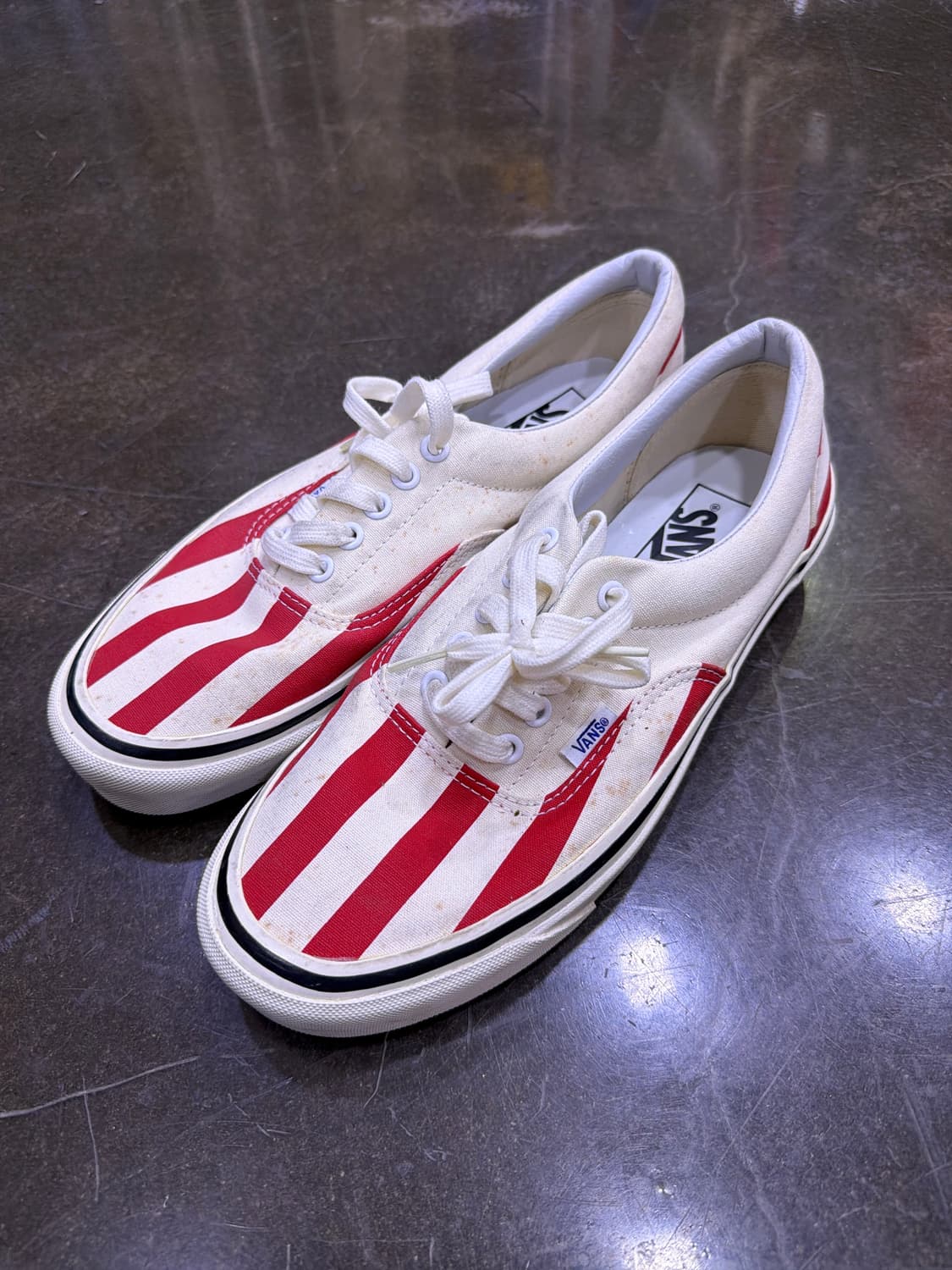 반스 레드 스트라이프 에라 애너하임 스니커즈 슈즈 270 상품이미지1