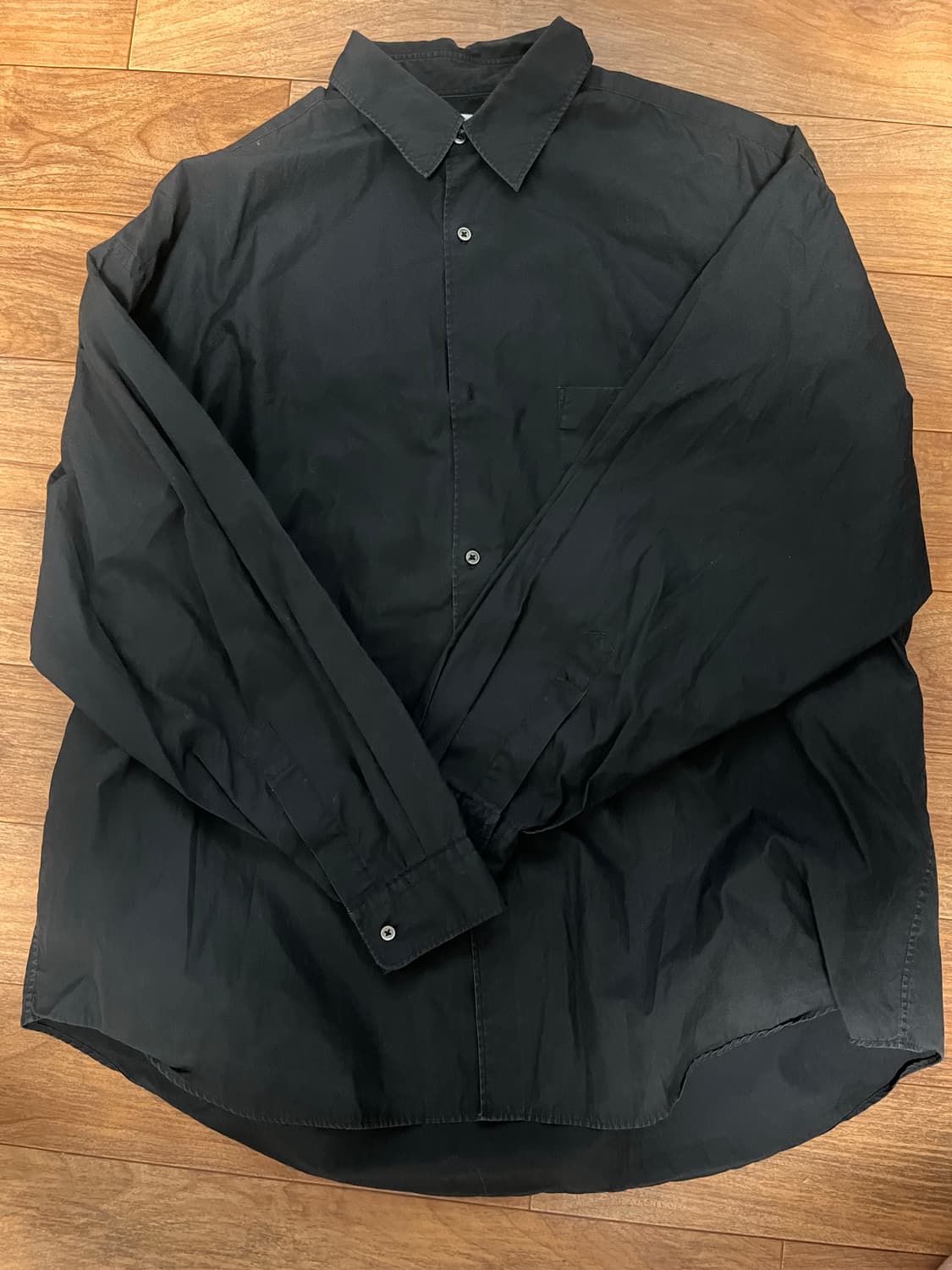 그라프페이퍼 셔츠 블랙 상품이미지1