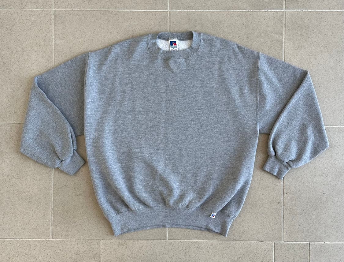 90s 빈티지 러셀 스웻셔츠 그레이 XL USA 상품이미지1