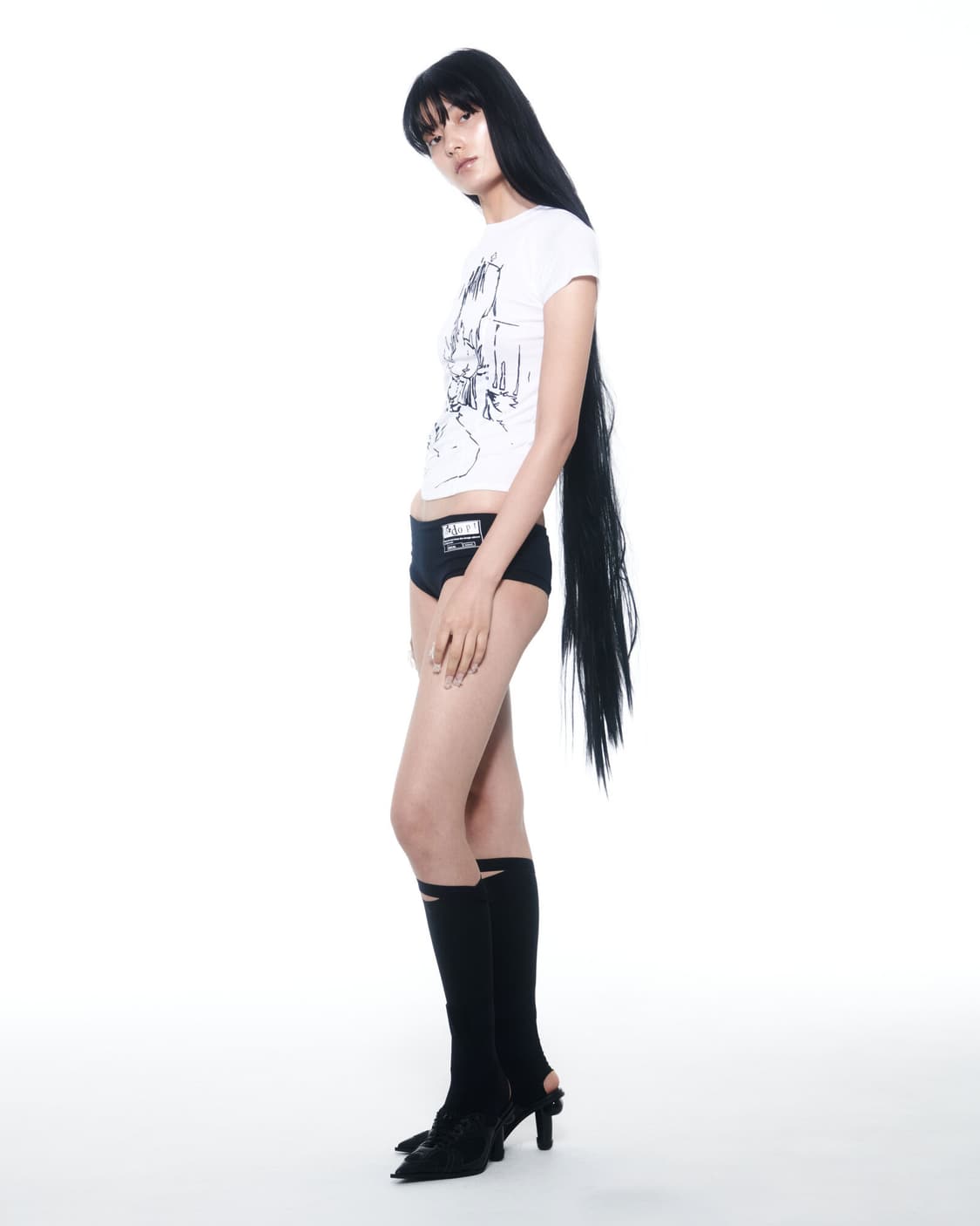 본네 아일렛 탑 화이트 1사이즈 상품이미지3