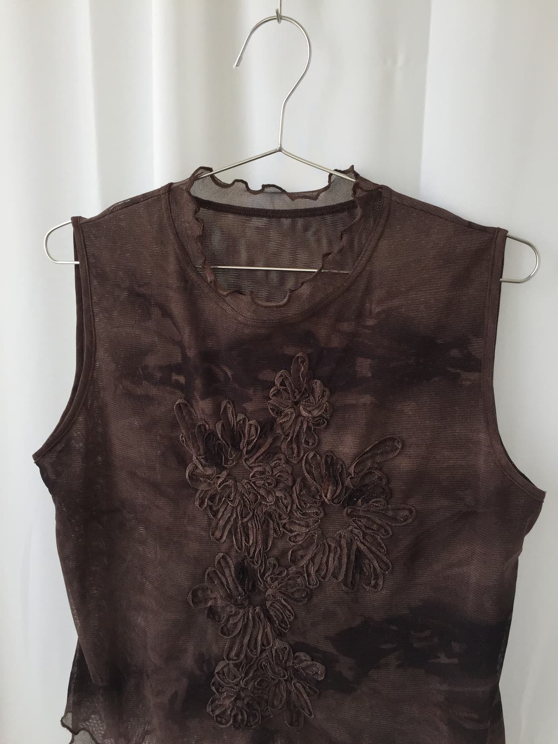 [vintage] Brown flower top 상품이미지2