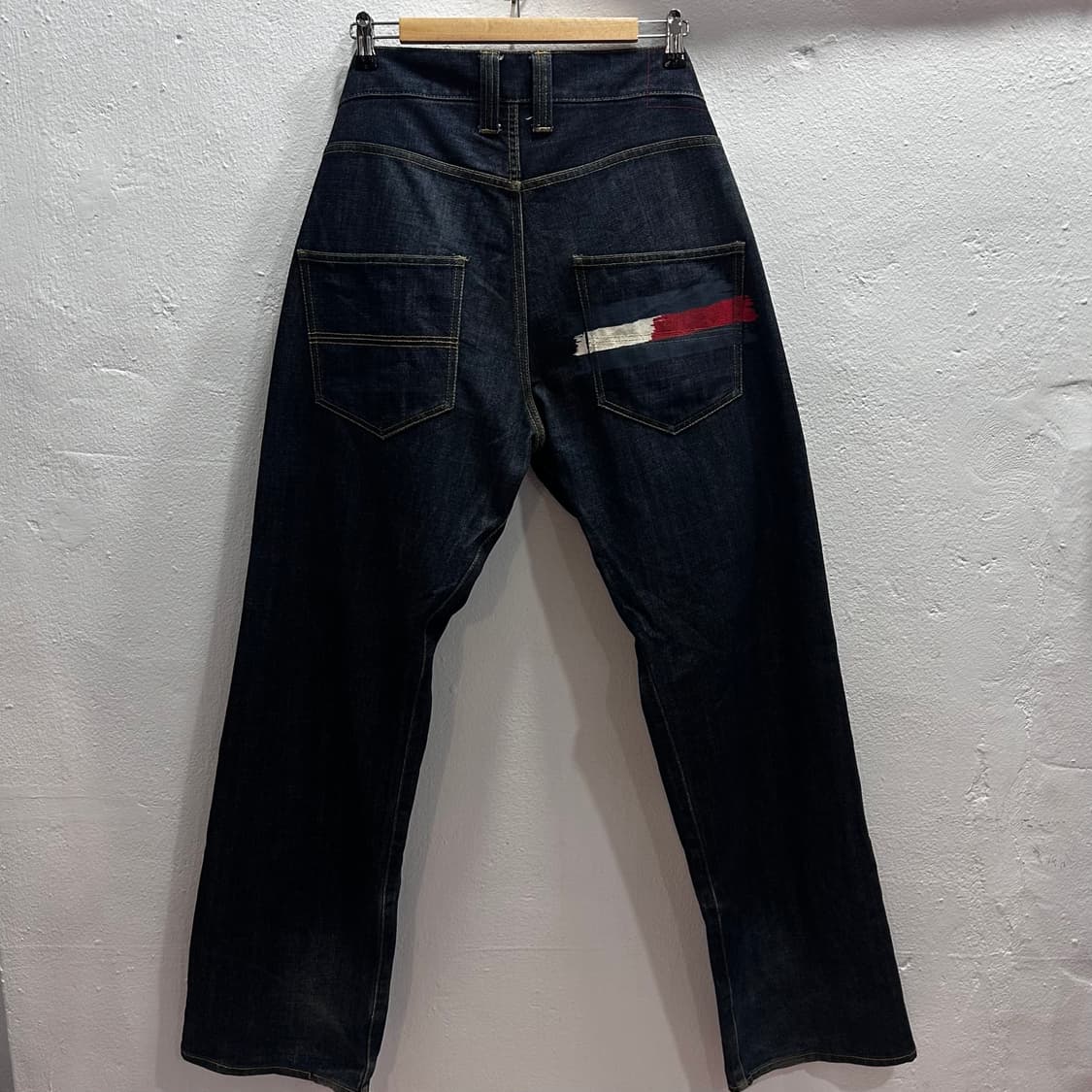 타미힐피거 페인팅 백포인트 데님팬츠34-36 상품이미지2