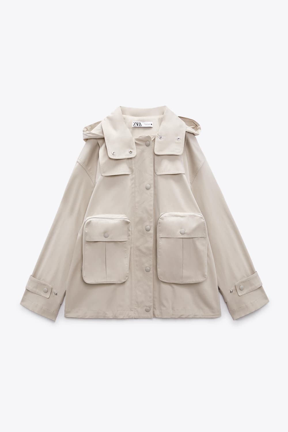 zara 자라 포켓 파카 리미티드 에디션 아이보리 자켓 M 상품이미지5