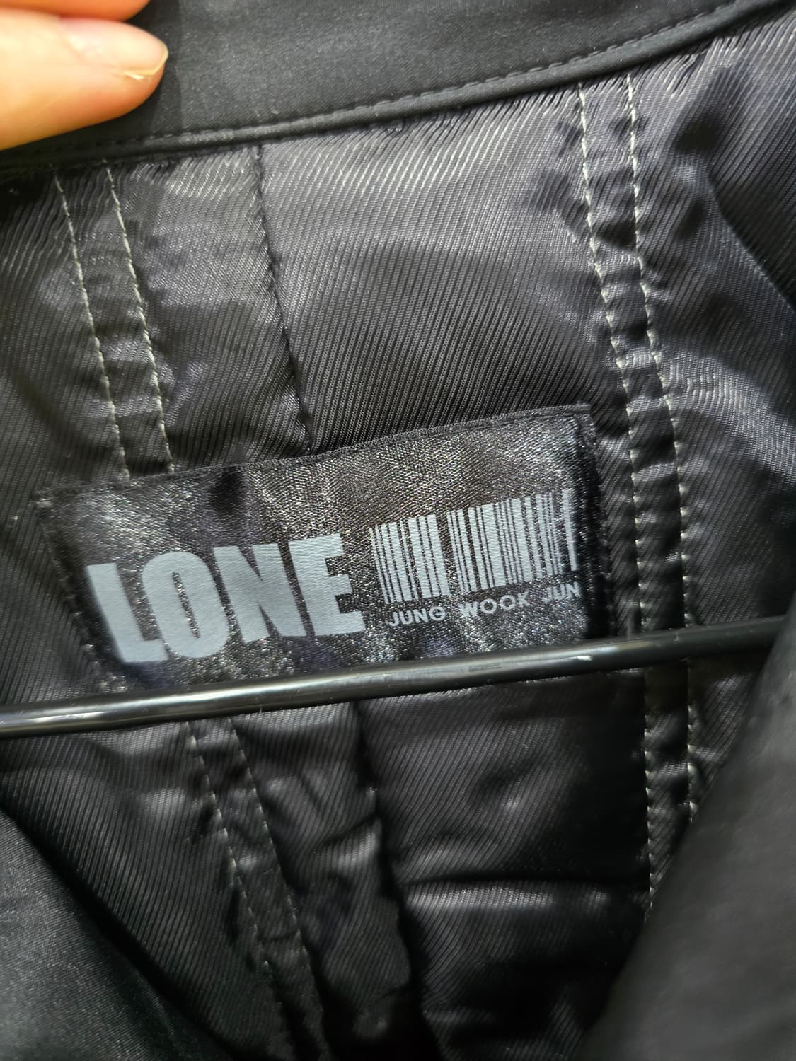 LONE JUNG WOOK JUN 블랙 코트 105 상품이미지4