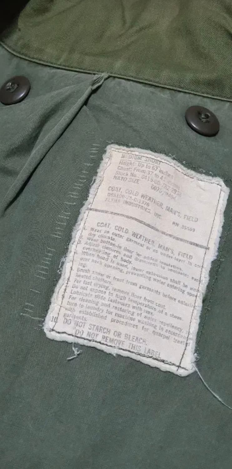 미군 오리지널 M65 필드자켓 상품이미지5