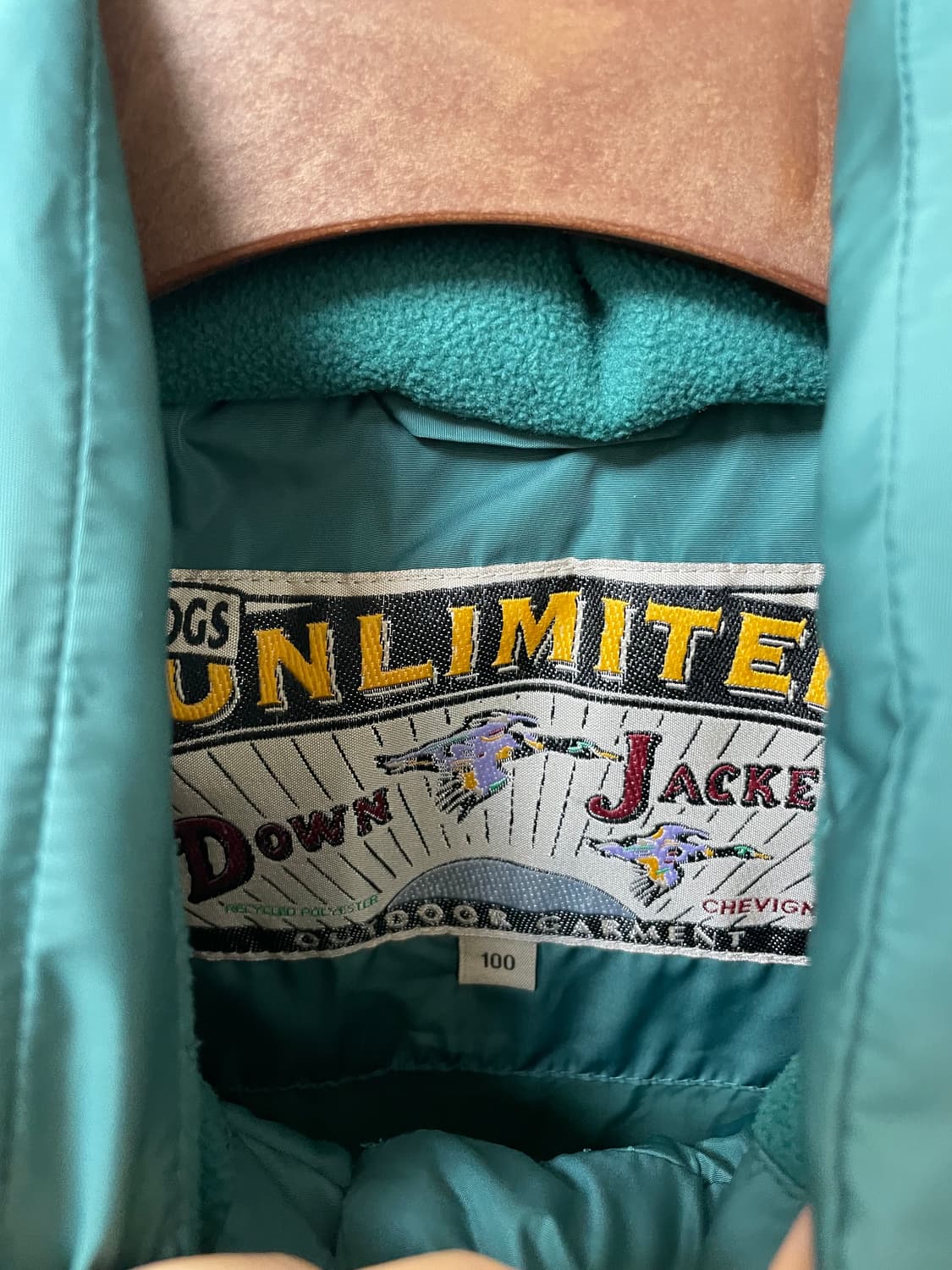 (100) 쉐비뇽 배색 덕다운 패딩 자켓 상품이미지4