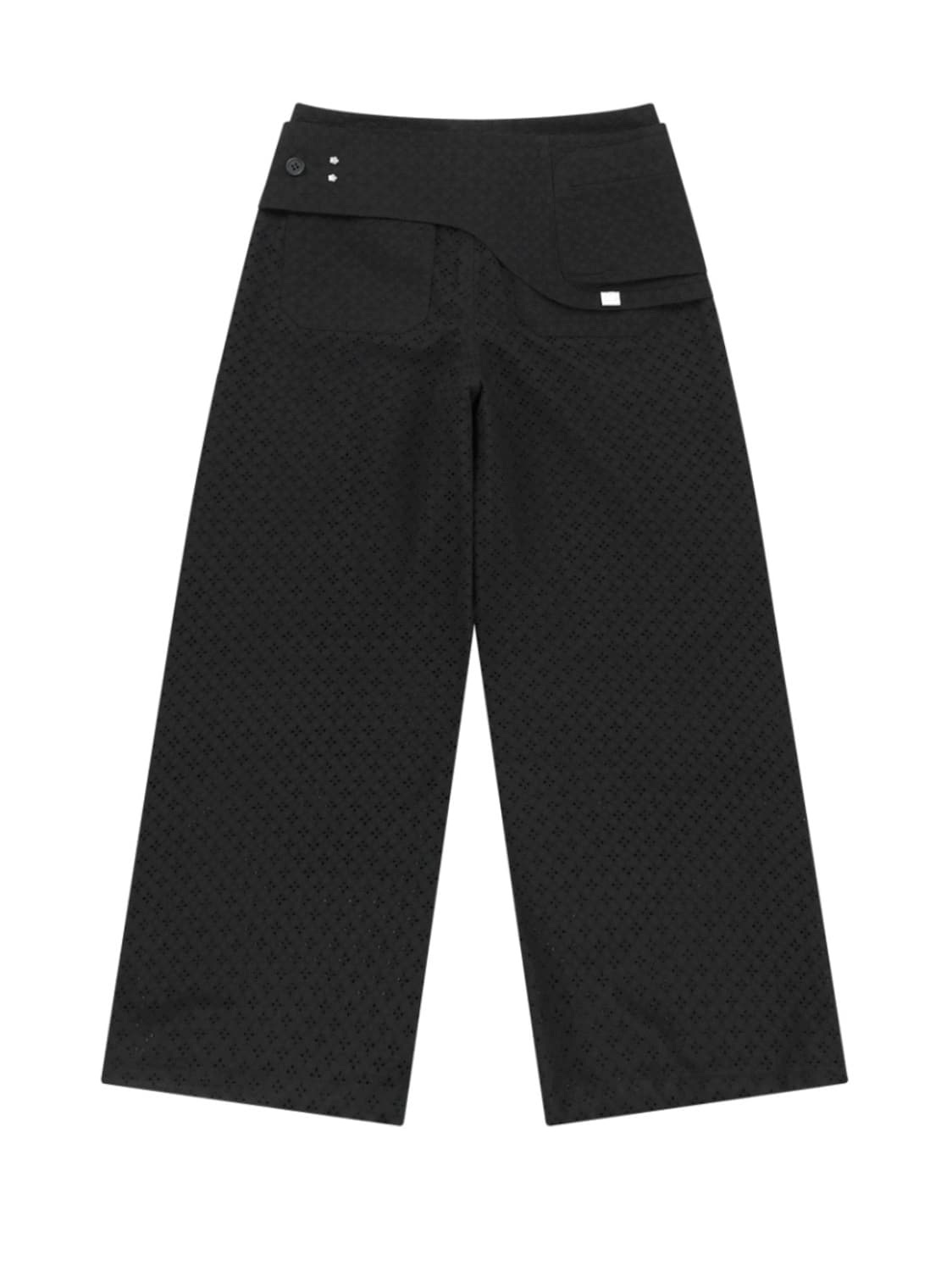 뚜오미오 EYELET BELT BAG PANTS [BLACK] 상품이미지3