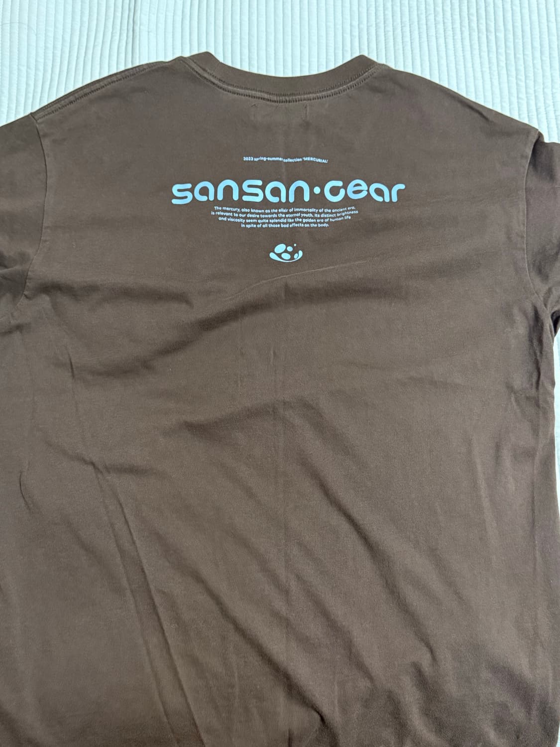 산산기어 브라운 반팔 티셔츠 23ss 2사이즈 상품이미지2