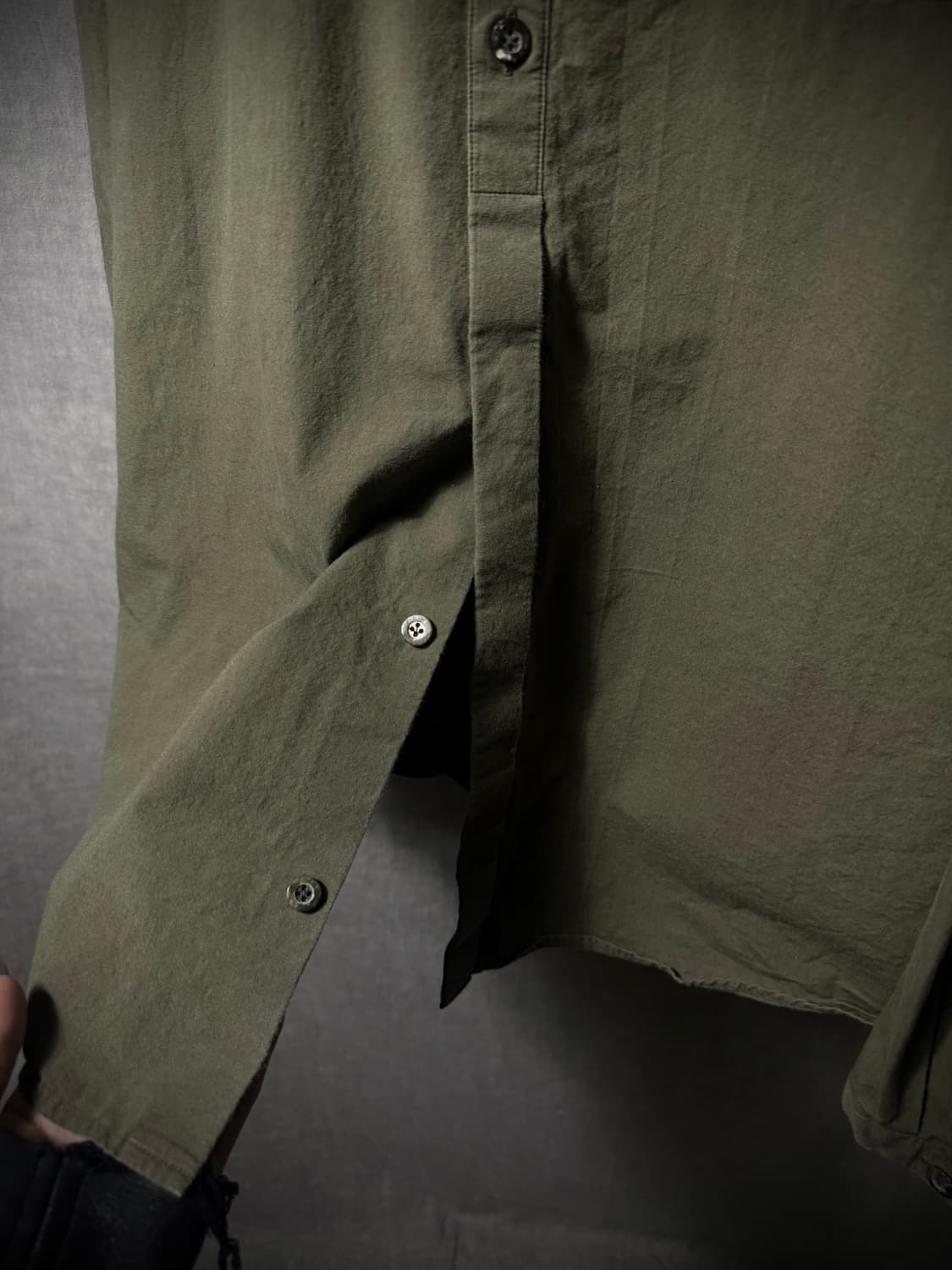 Aleksandr Manamis Band Collar Shirt  상품이미지5