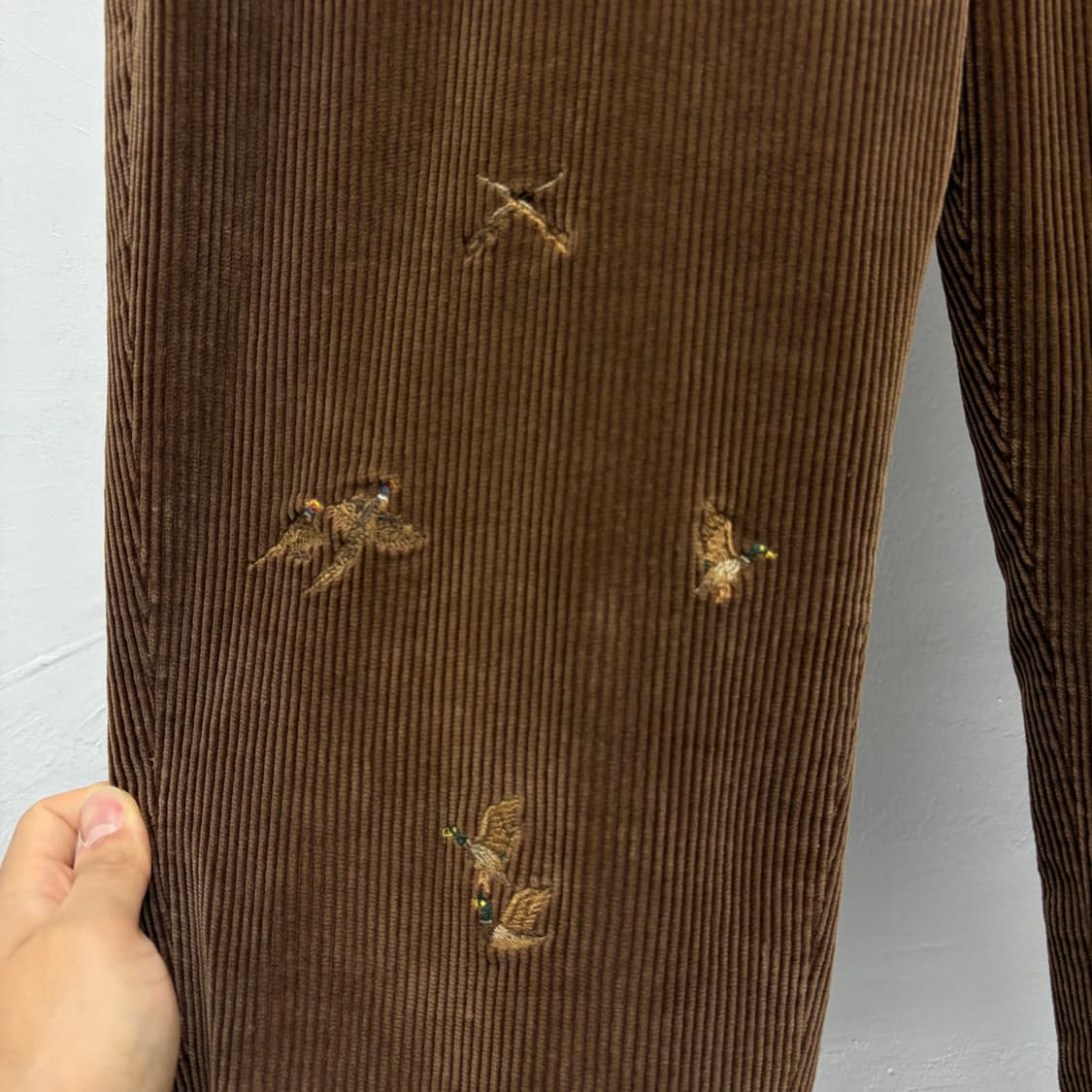 폴로 오리 자수 코듀로이 팬츠 상품이미지3